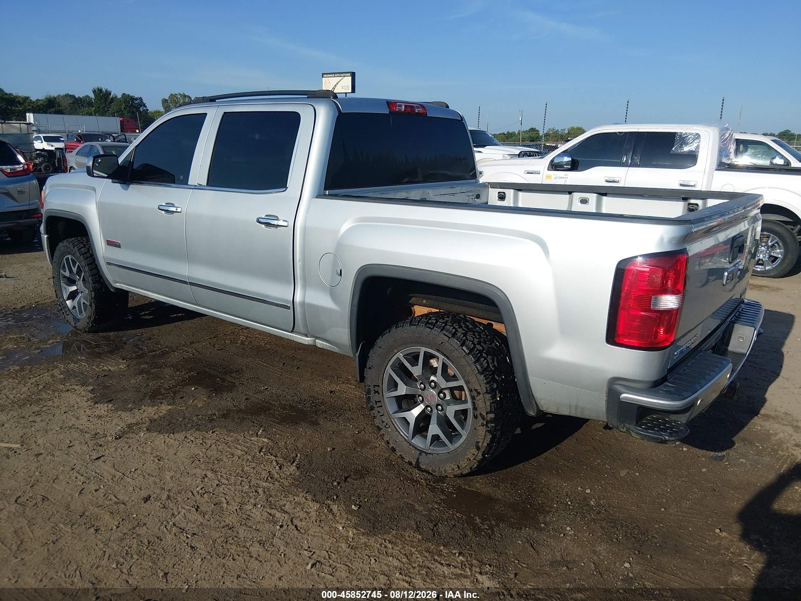 2014 Gmc Sierra 1500 Slt Серебряный vin: 3GTU2VEC6EG453828