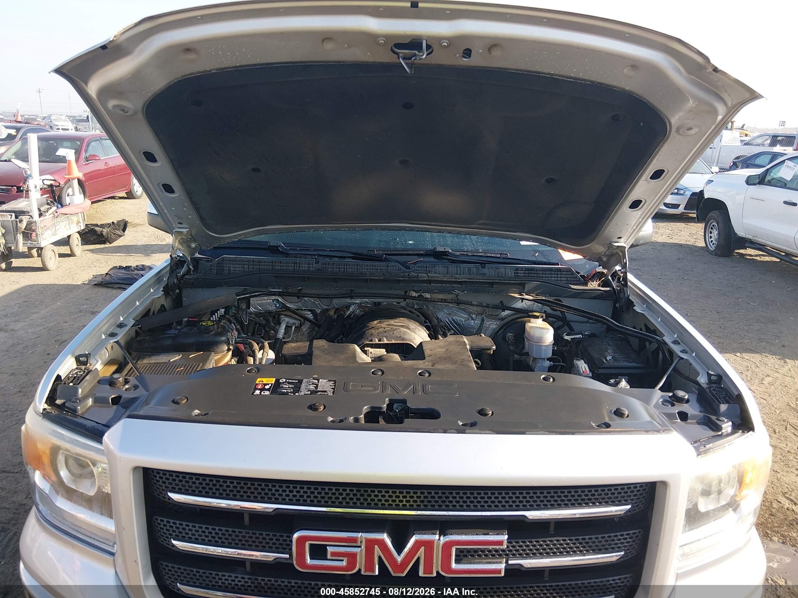 2014 Gmc Sierra 1500 Slt Серебряный vin: 3GTU2VEC6EG453828