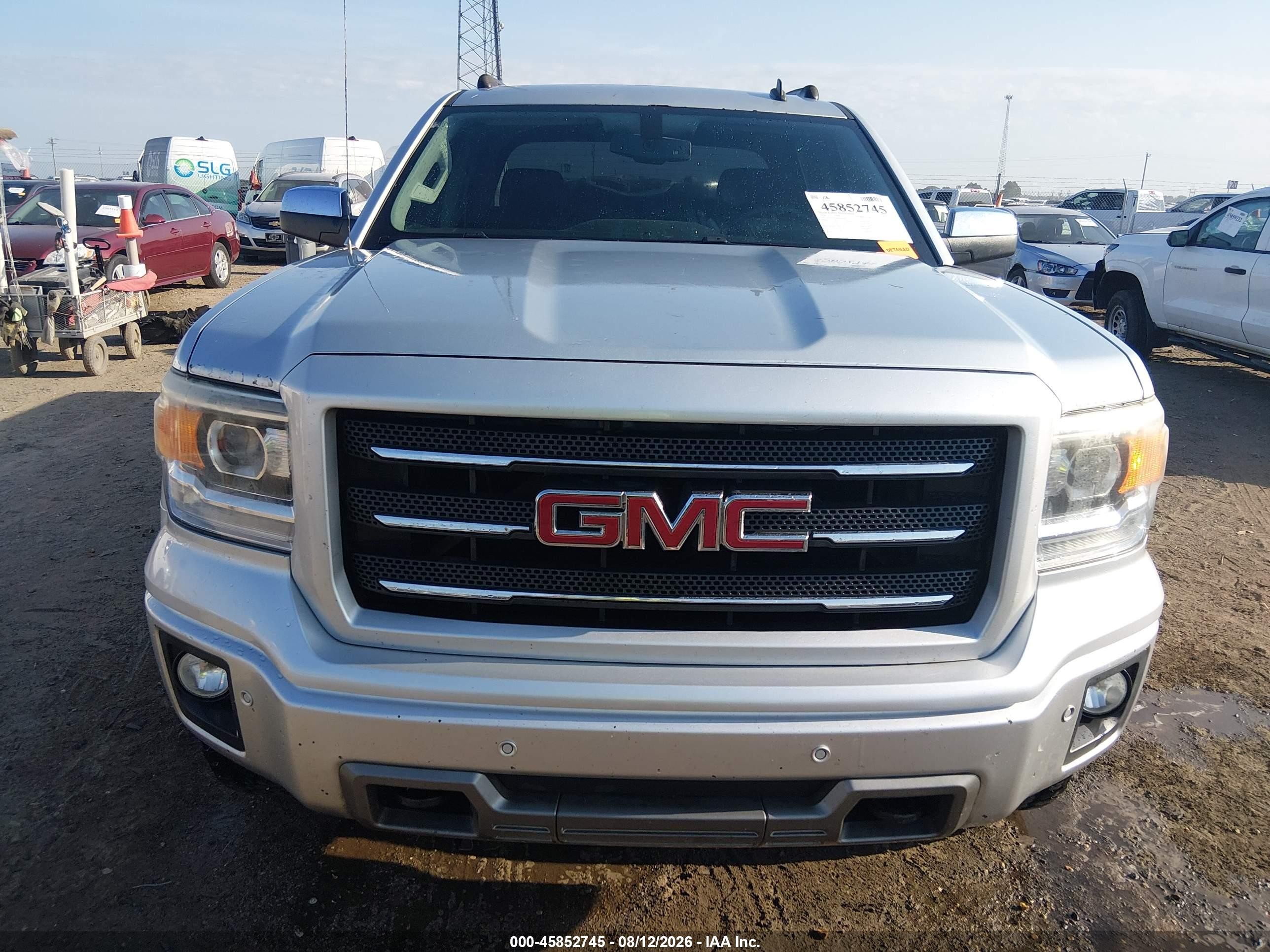 2014 Gmc Sierra 1500 Slt Серебряный vin: 3GTU2VEC6EG453828