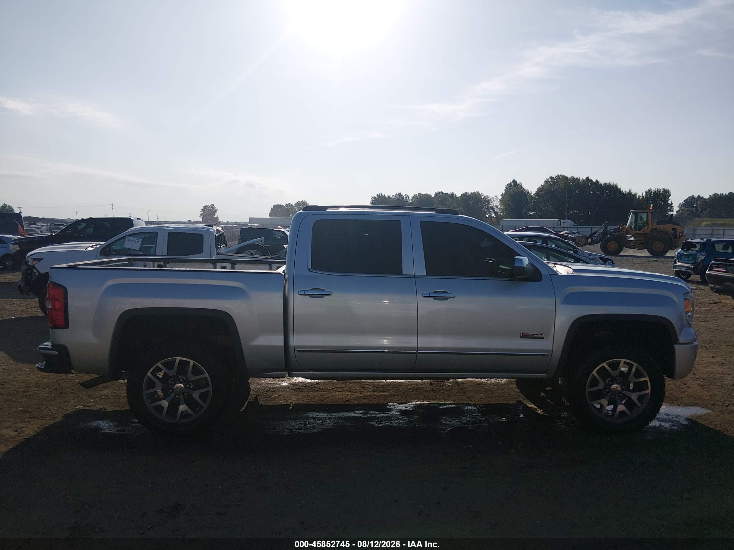 2014 Gmc Sierra 1500 Slt Серебряный vin: 3GTU2VEC6EG453828