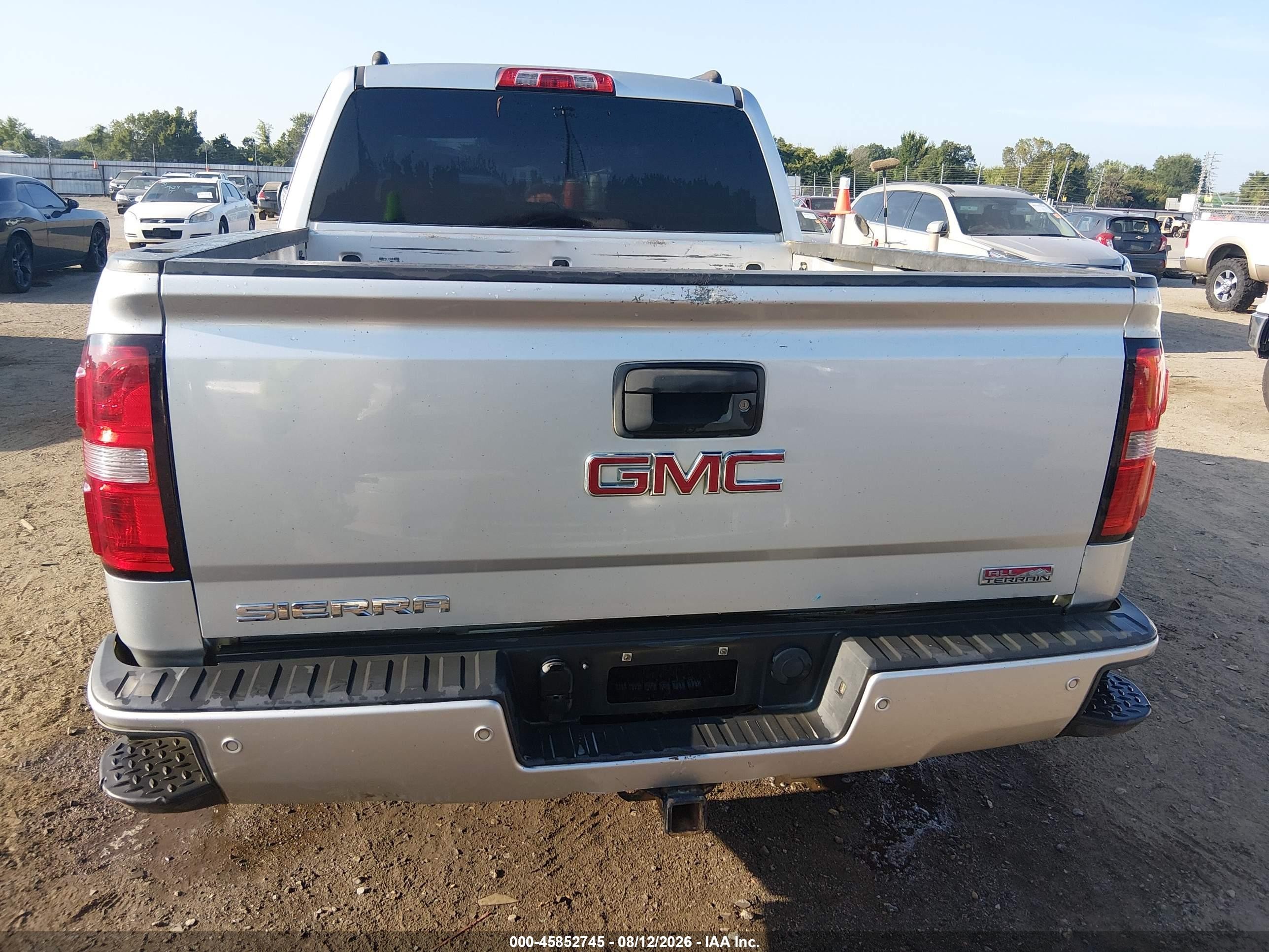 2014 Gmc Sierra 1500 Slt Серебряный vin: 3GTU2VEC6EG453828