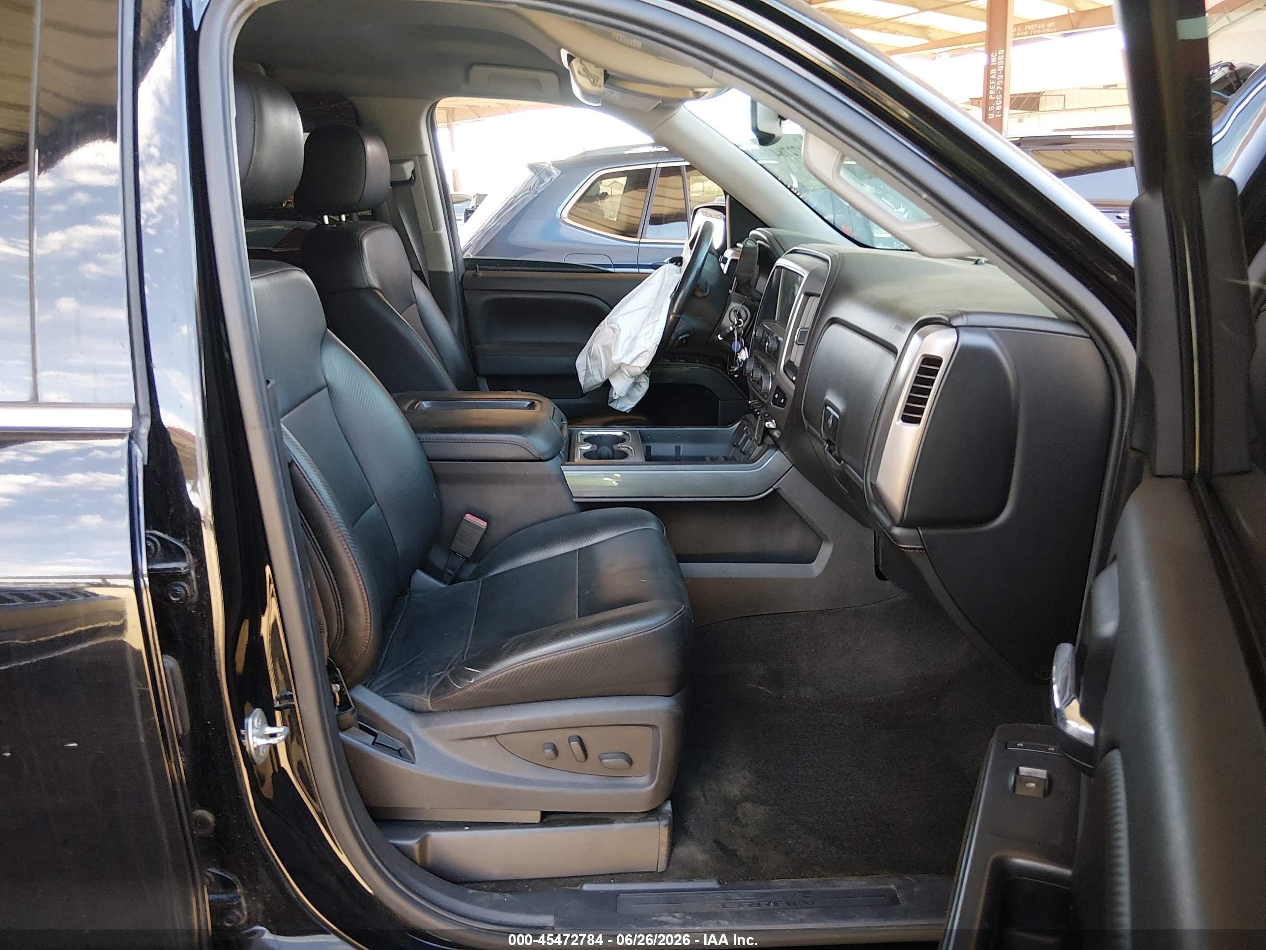 2014 Gmc Sierra 1500 Slt Black vin: 3GTU2VEC6EG571118