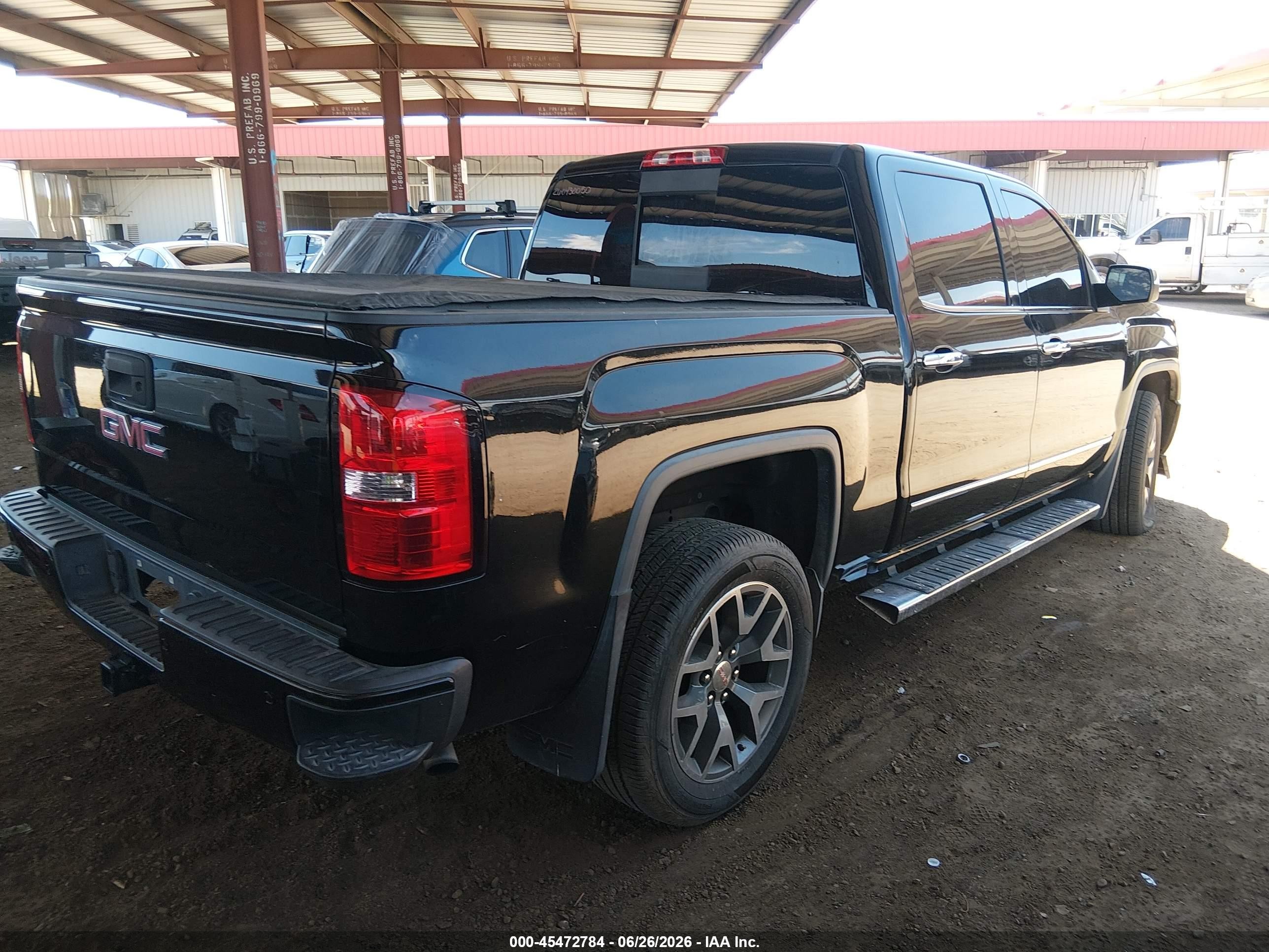 2014 Gmc Sierra 1500 Slt Black vin: 3GTU2VEC6EG571118