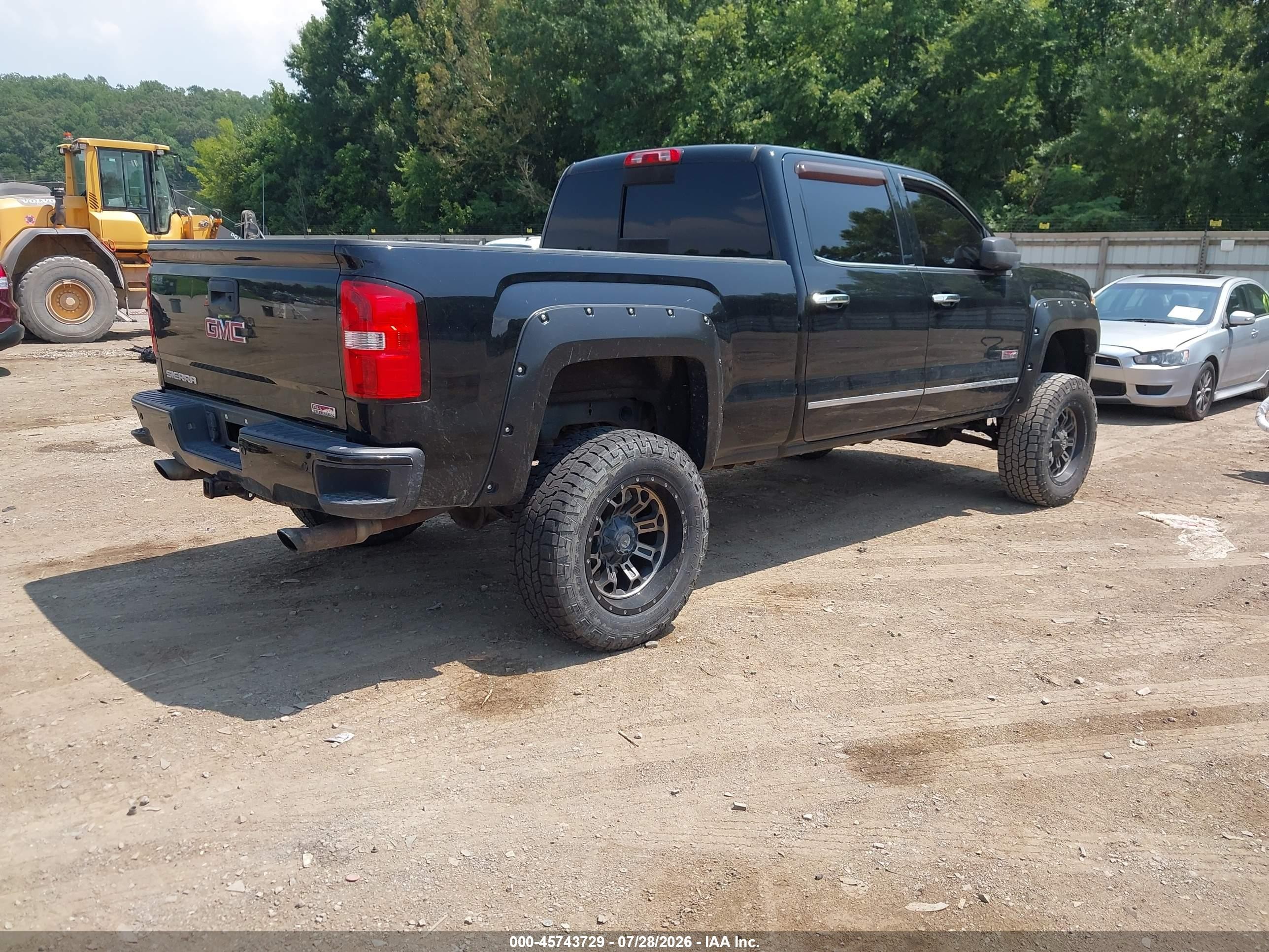 2015 Gmc Sierra 1500 Slt Черный vin: 3GTU2VEC6FG106968