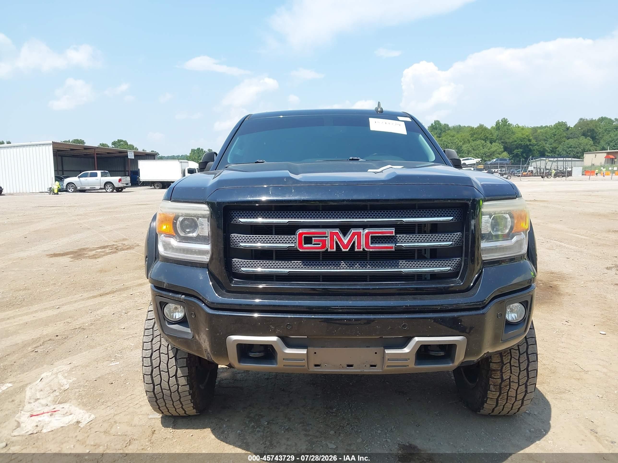2015 Gmc Sierra 1500 Slt Черный vin: 3GTU2VEC6FG106968