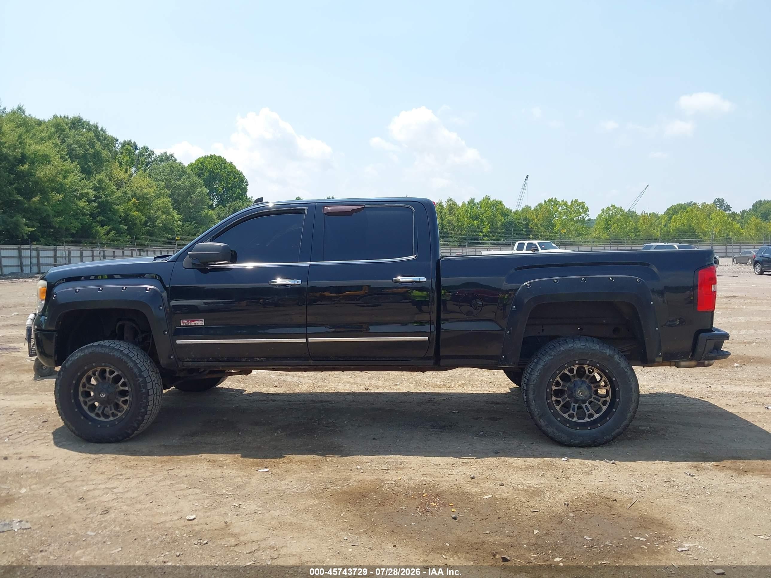 2015 Gmc Sierra 1500 Slt Черный vin: 3GTU2VEC6FG106968