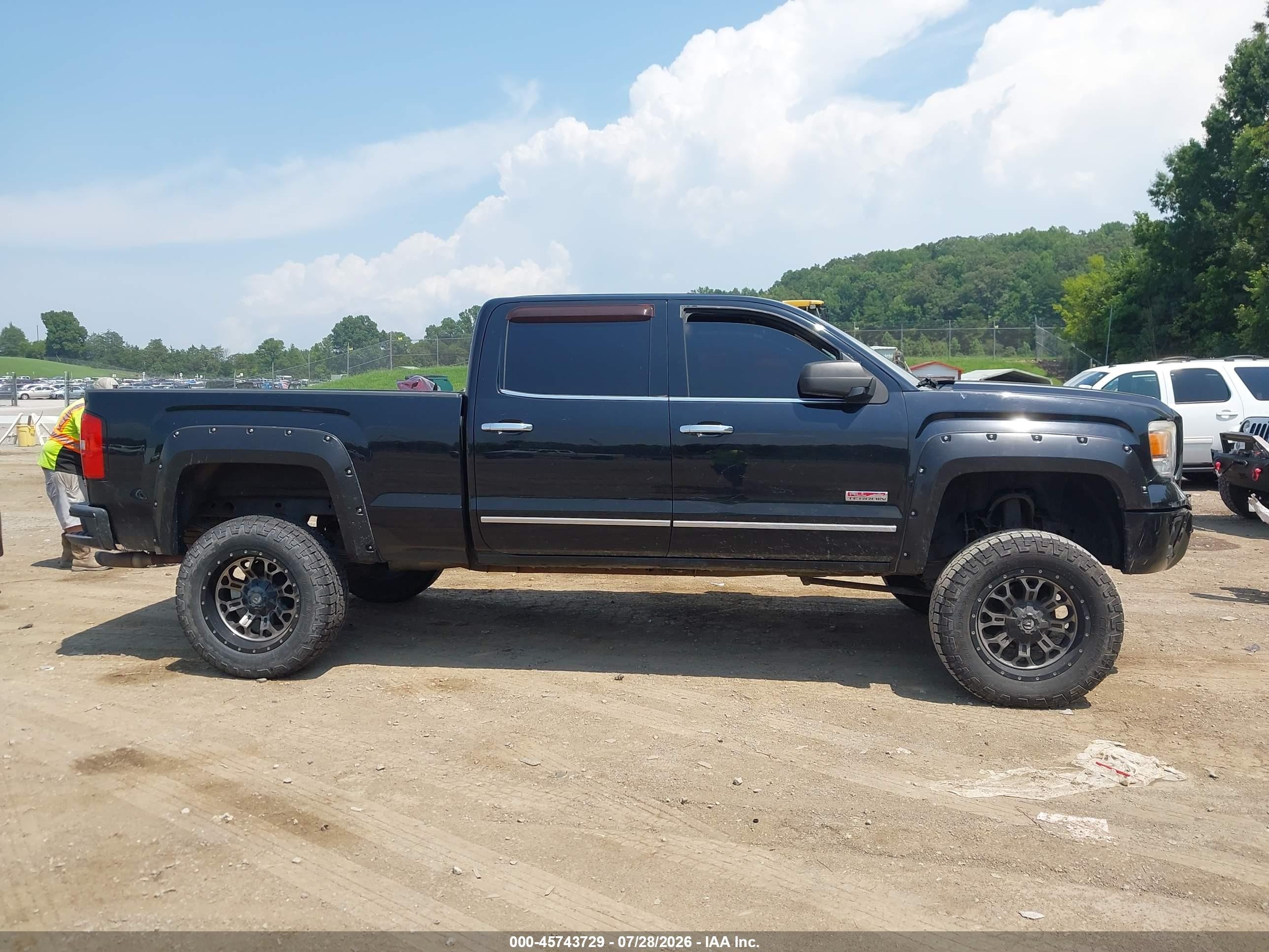 2015 Gmc Sierra 1500 Slt Черный vin: 3GTU2VEC6FG106968