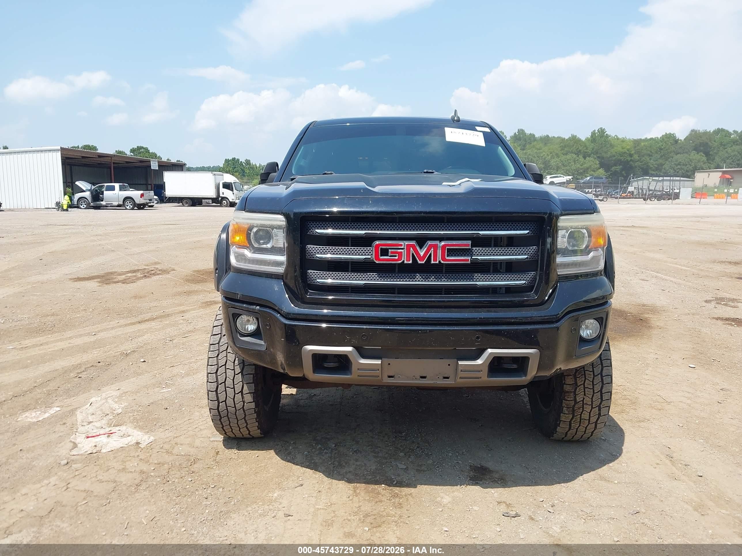 2015 Gmc Sierra 1500 Slt Черный vin: 3GTU2VEC6FG106968