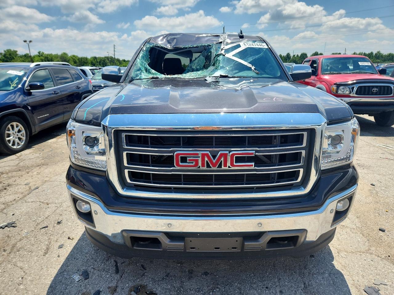 2015 Gmc Sierra K1500 Slt Gray vin: 3GTU2VEC6FG134608