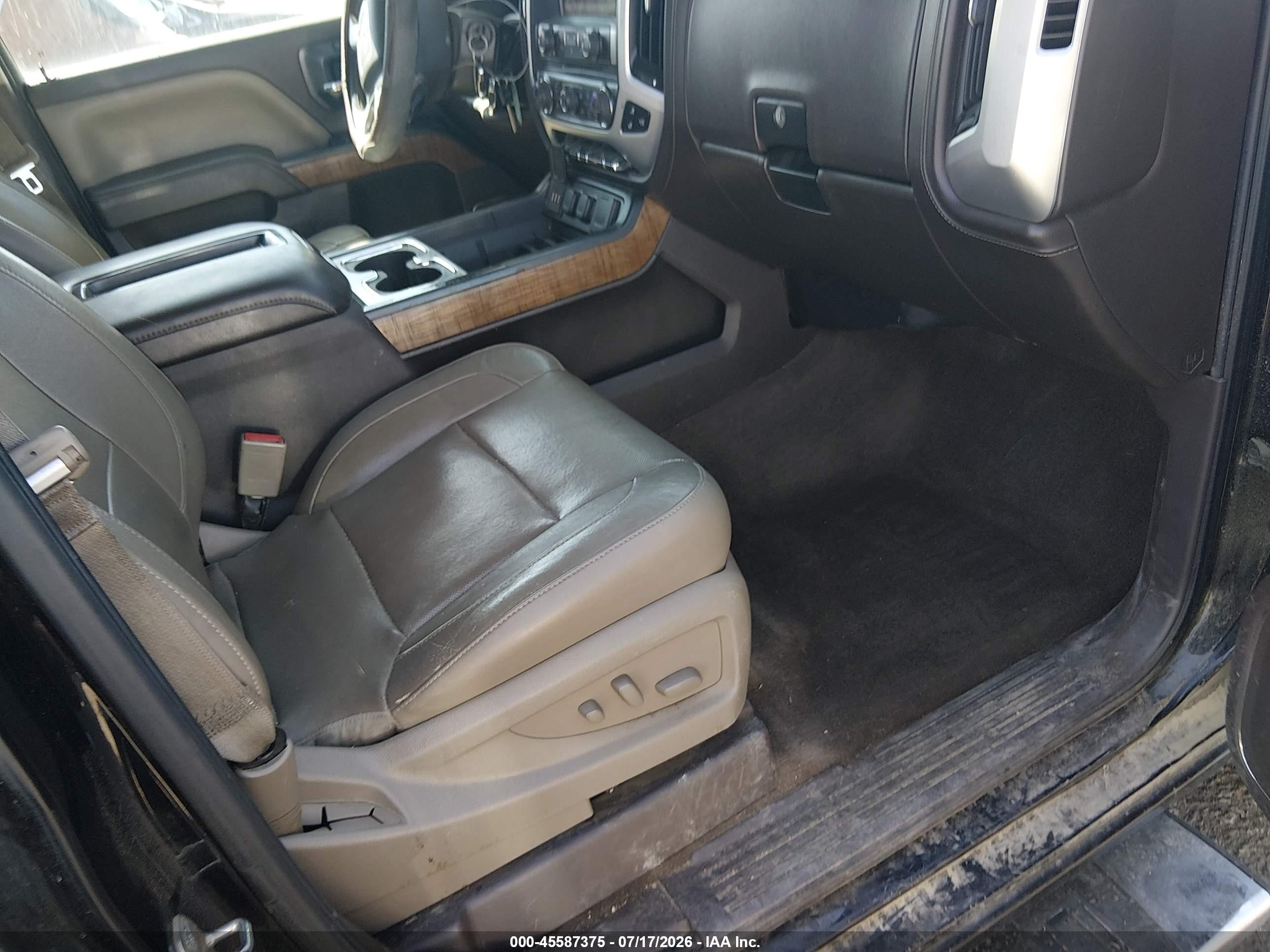 2015 Gmc Sierra 1500 Slt Black vin: 3GTU2VEC6FG309116