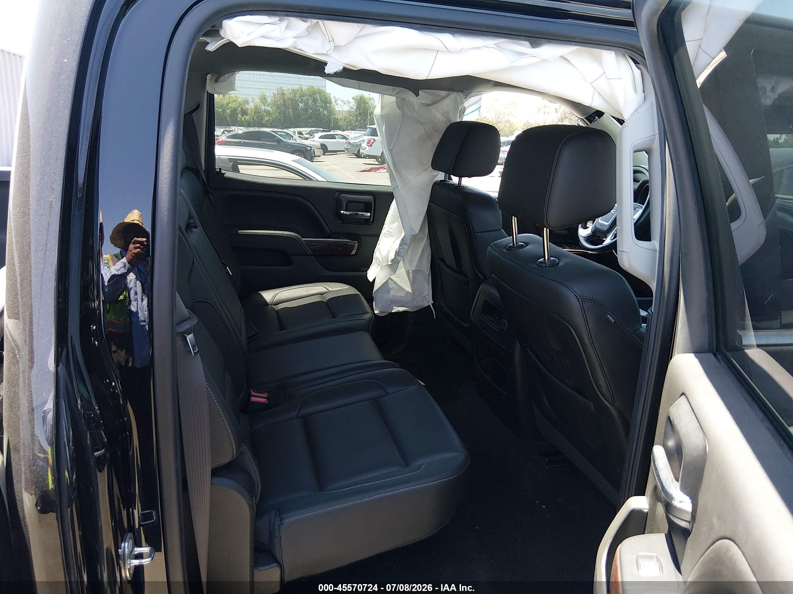 2015 Gmc Sierra 1500 Slt Black vin: 3GTU2VEC6FG346487