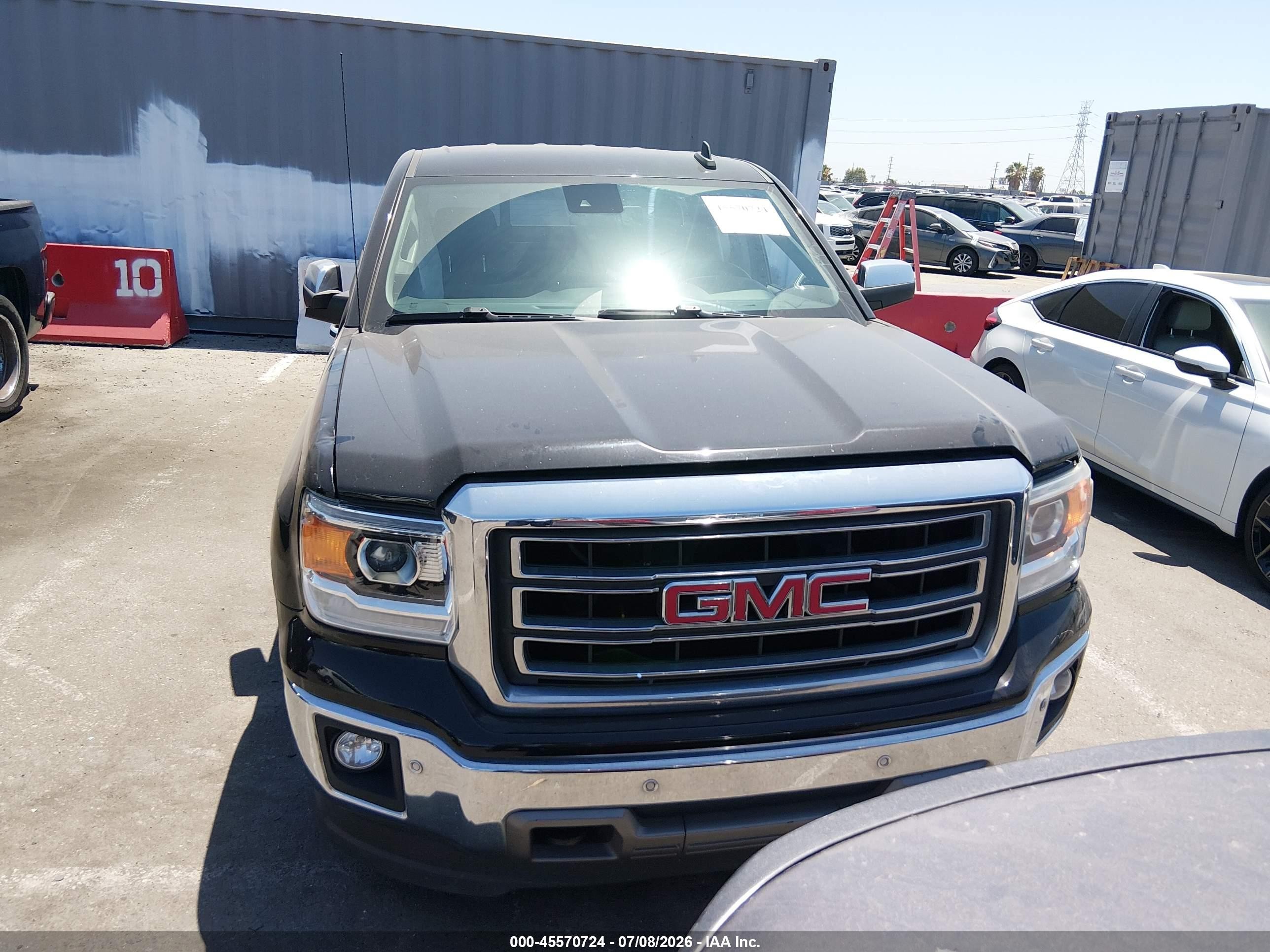 2015 Gmc Sierra 1500 Slt Black vin: 3GTU2VEC6FG346487