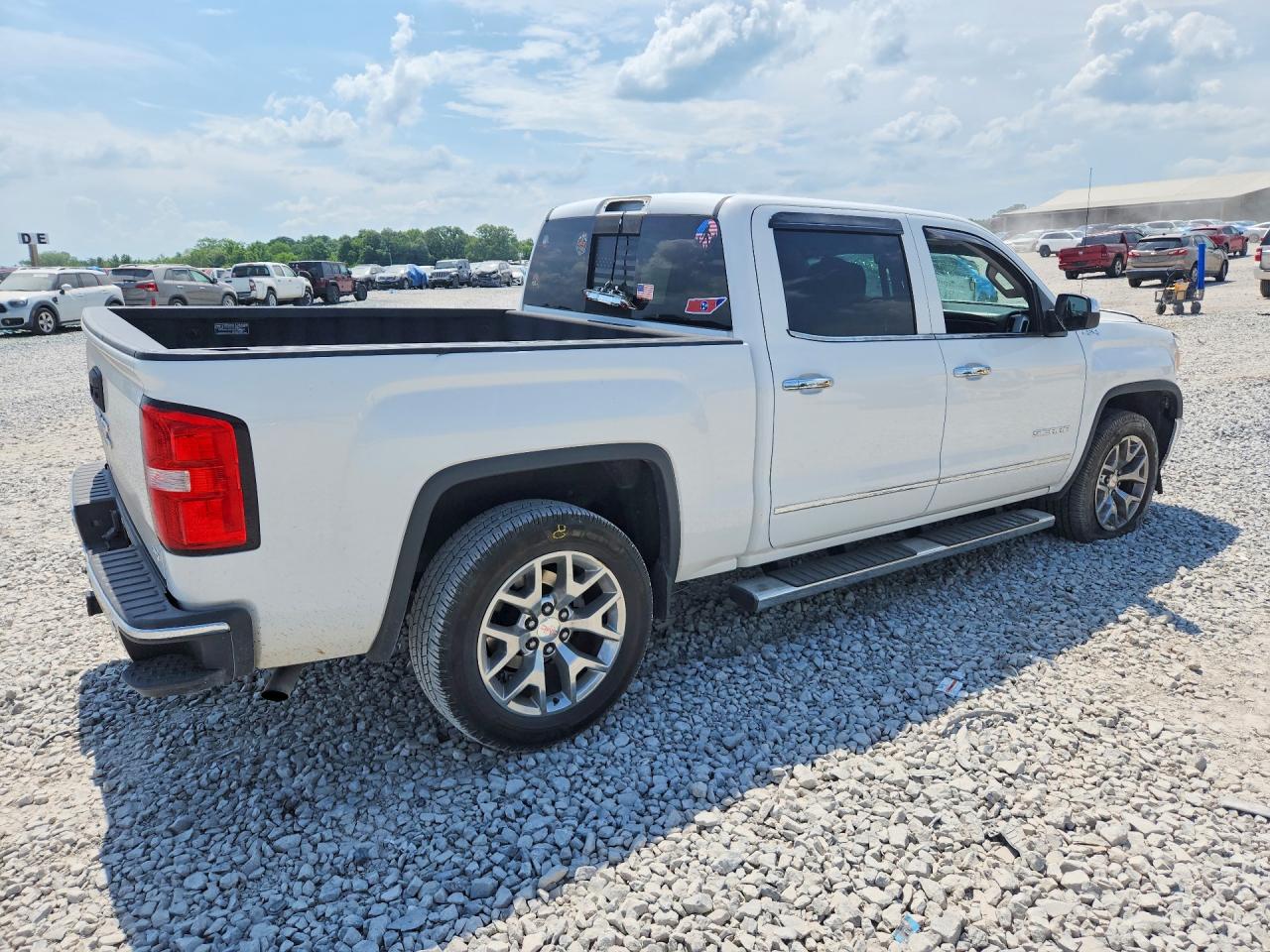 2015 Gmc Sierra K1500 Slt Белый vin: 3GTU2VEC6FG404260