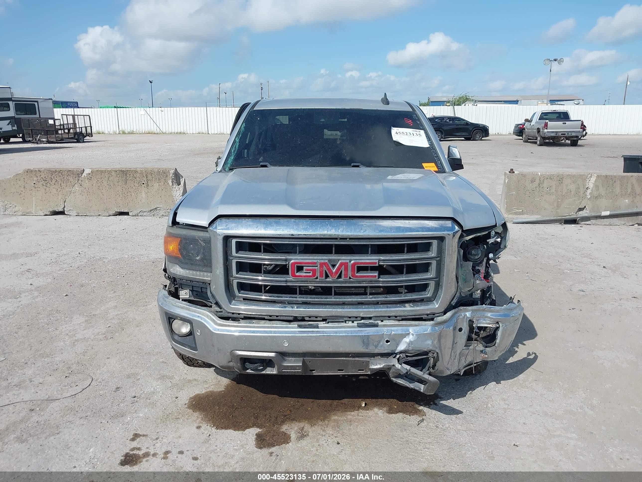 2015 Gmc Sierra 1500 Slt Silver vin: 3GTU2VEC6FG422211