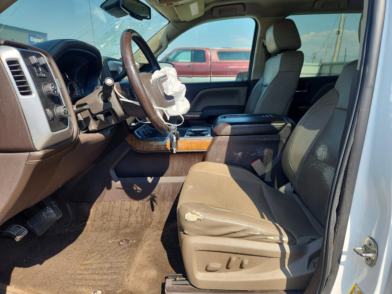 2014 Gmc Sierra K1500 Slt Белый vin: 3GTU2VEC7EG163727