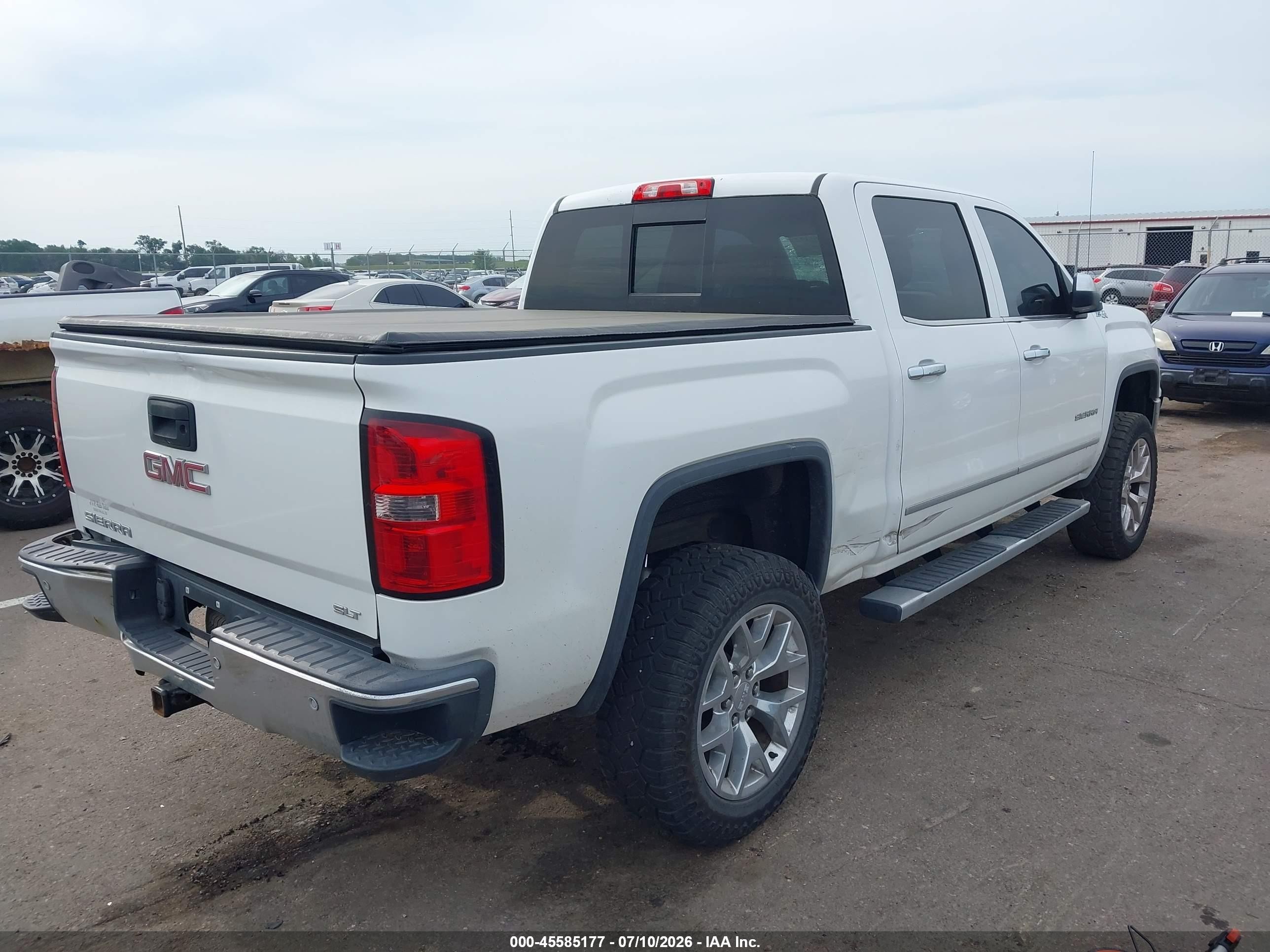 2014 Gmc Sierra 1500 Slt Белый vin: 3GTU2VEC7EG187011