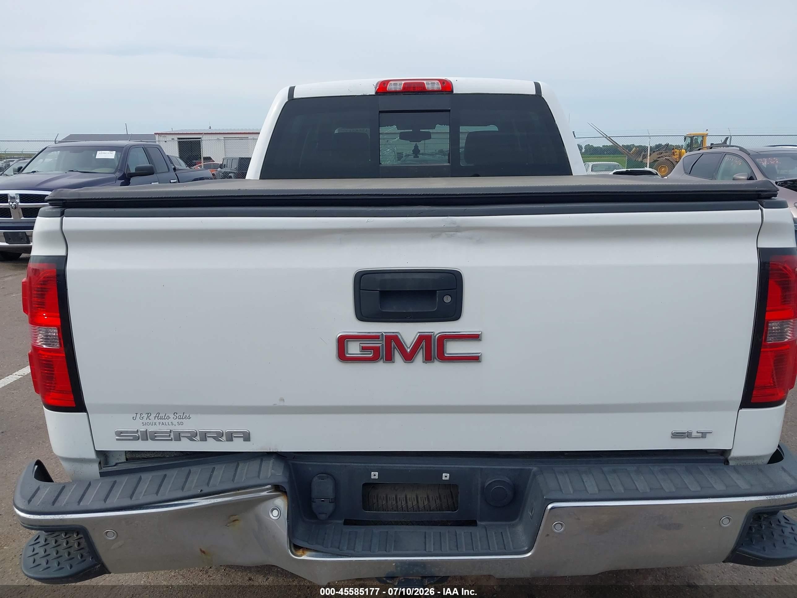 2014 Gmc Sierra 1500 Slt Белый vin: 3GTU2VEC7EG187011