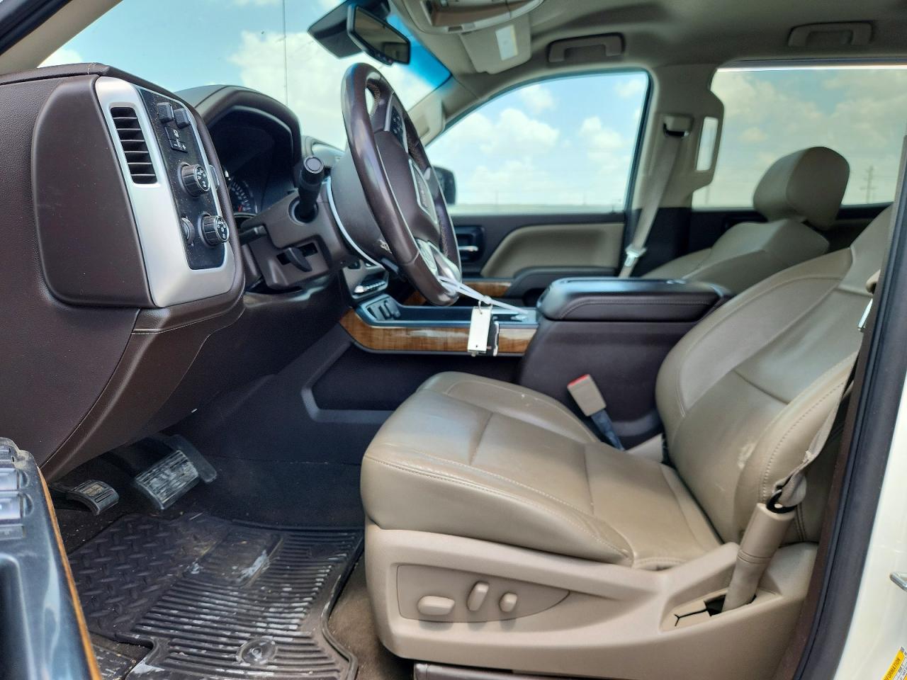 2014 Gmc Sierra K1500 Slt White vin: 3GTU2VEC7EG188577