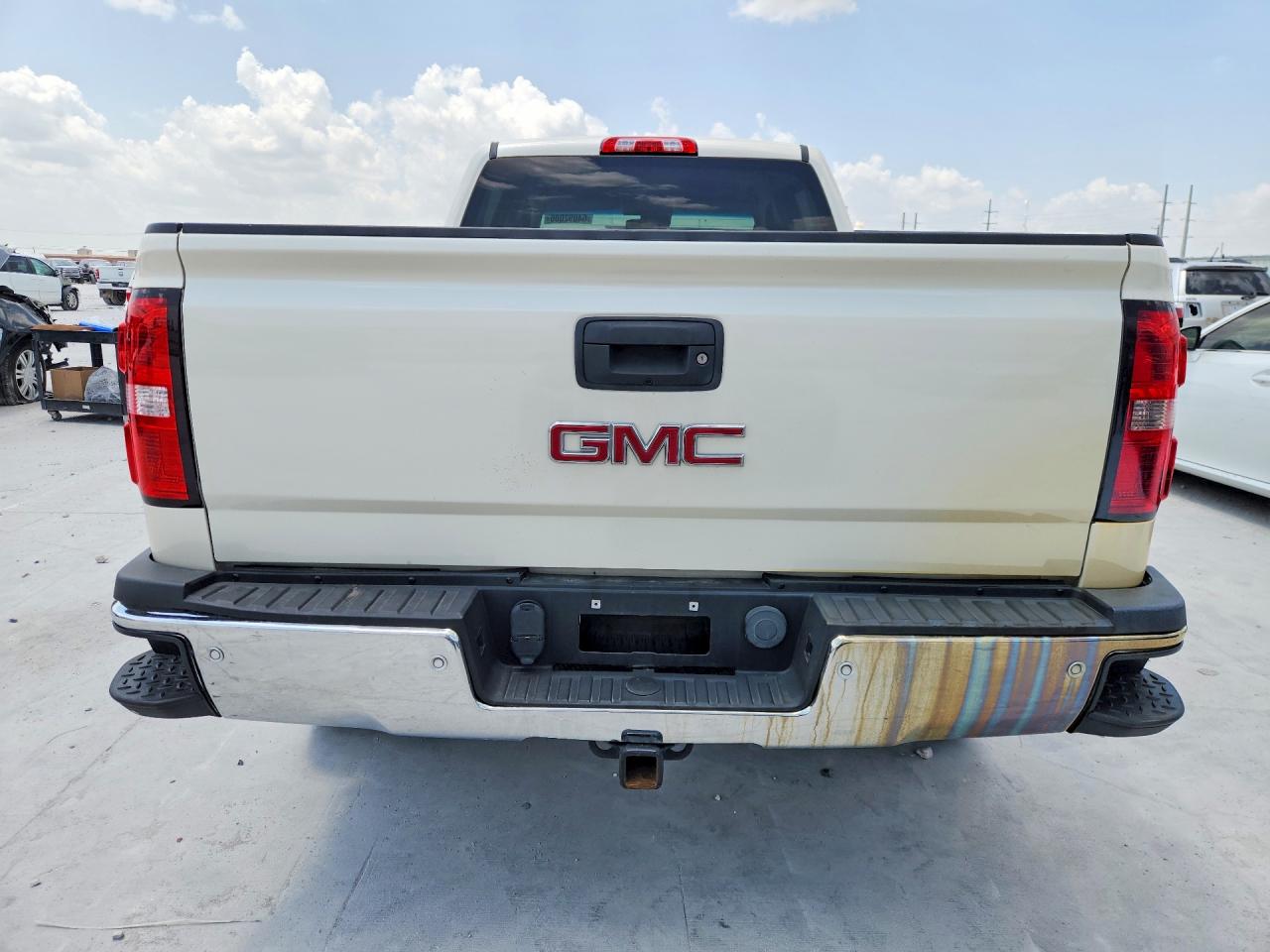 2014 Gmc Sierra K1500 Slt White vin: 3GTU2VEC7EG188577