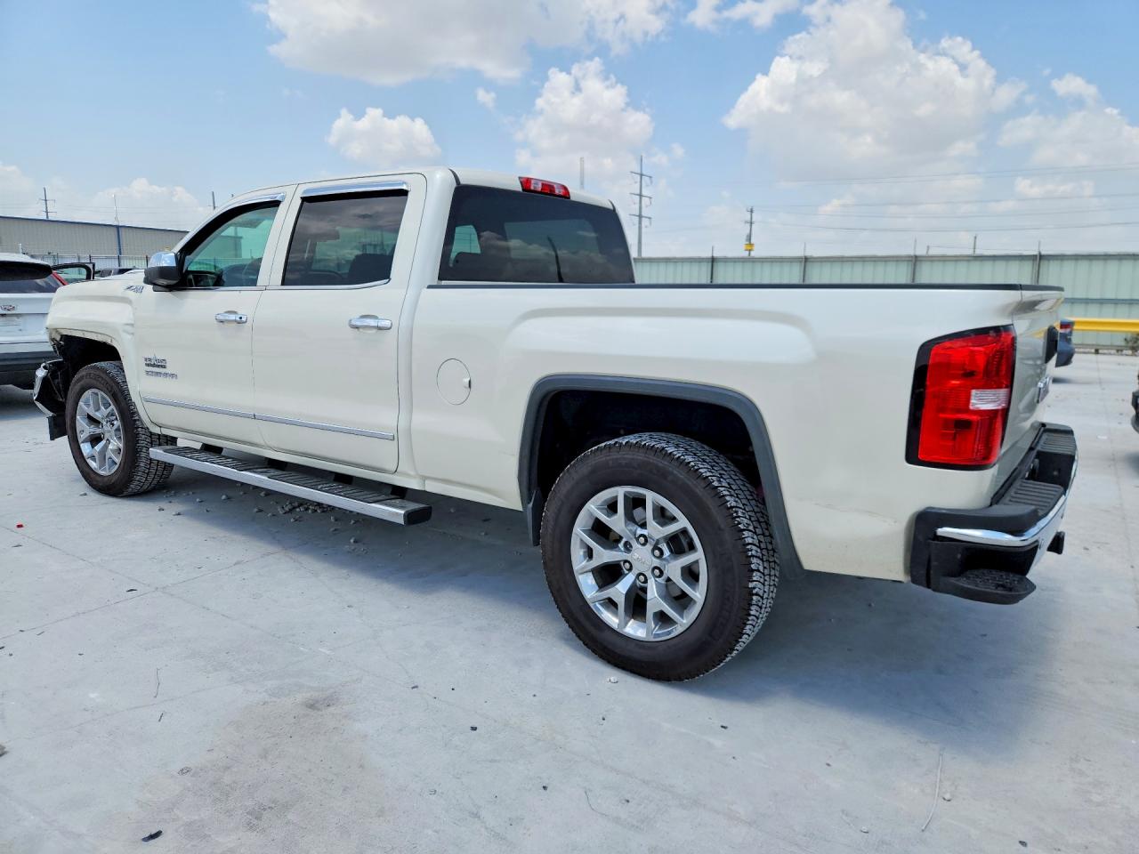 2014 Gmc Sierra K1500 Slt White vin: 3GTU2VEC7EG188577