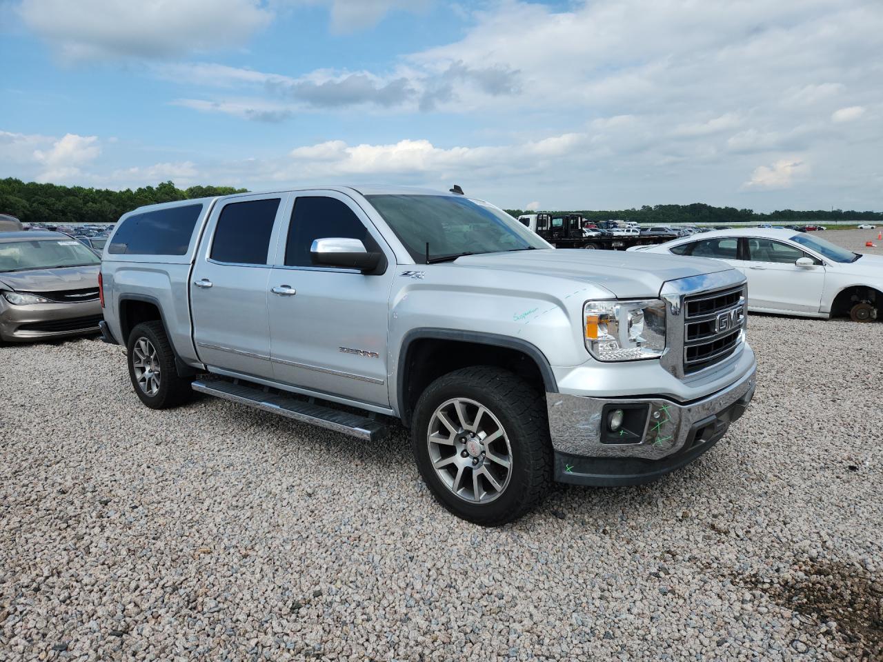 2014 Gmc Sierra K1500 Slt Silver vin: 3GTU2VEC7EG198381