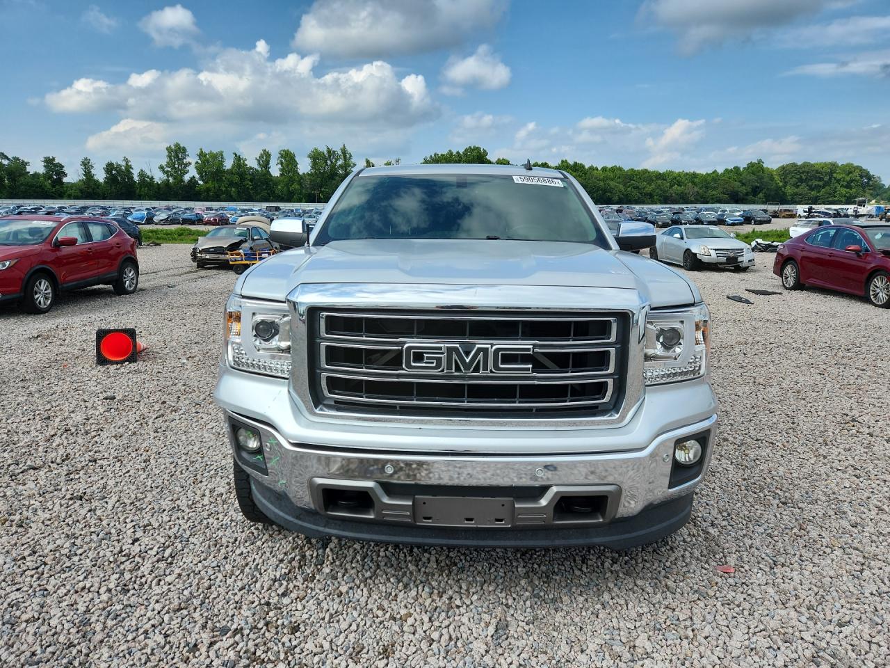 2014 Gmc Sierra K1500 Slt Silver vin: 3GTU2VEC7EG198381