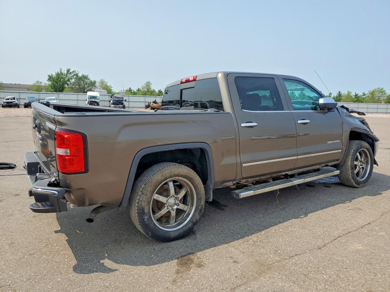 2014 Gmc Sierra K1500 Slt Brown vin: 3GTU2VEC7EG215096