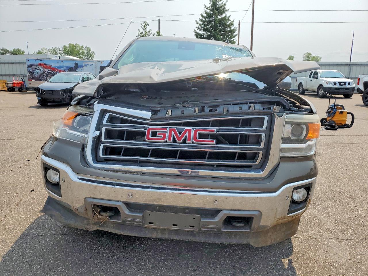 2014 Gmc Sierra K1500 Slt Brown vin: 3GTU2VEC7EG215096