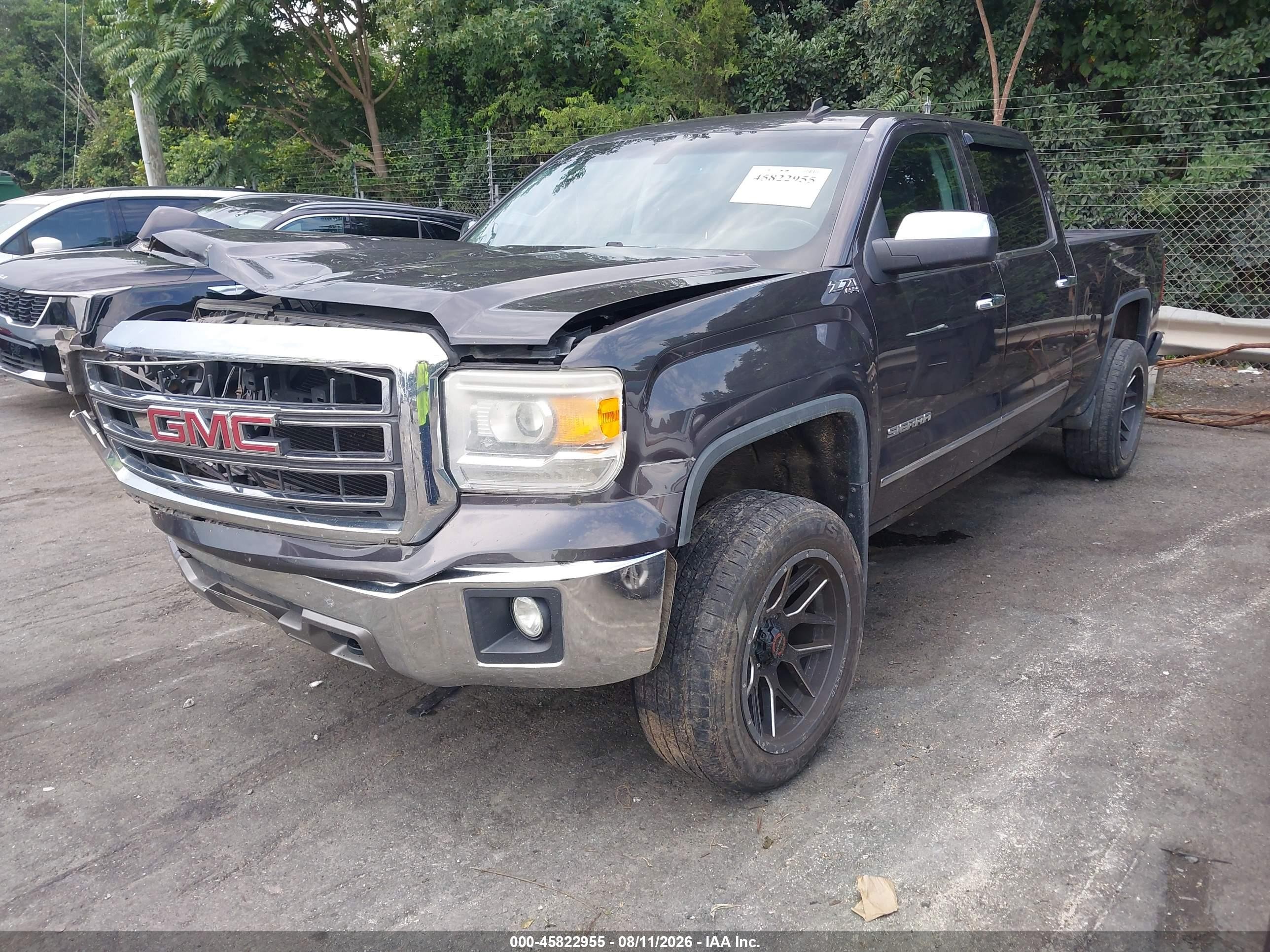2014 Gmc Sierra 1500 Slt Серый vin: 3GTU2VEC7EG262905