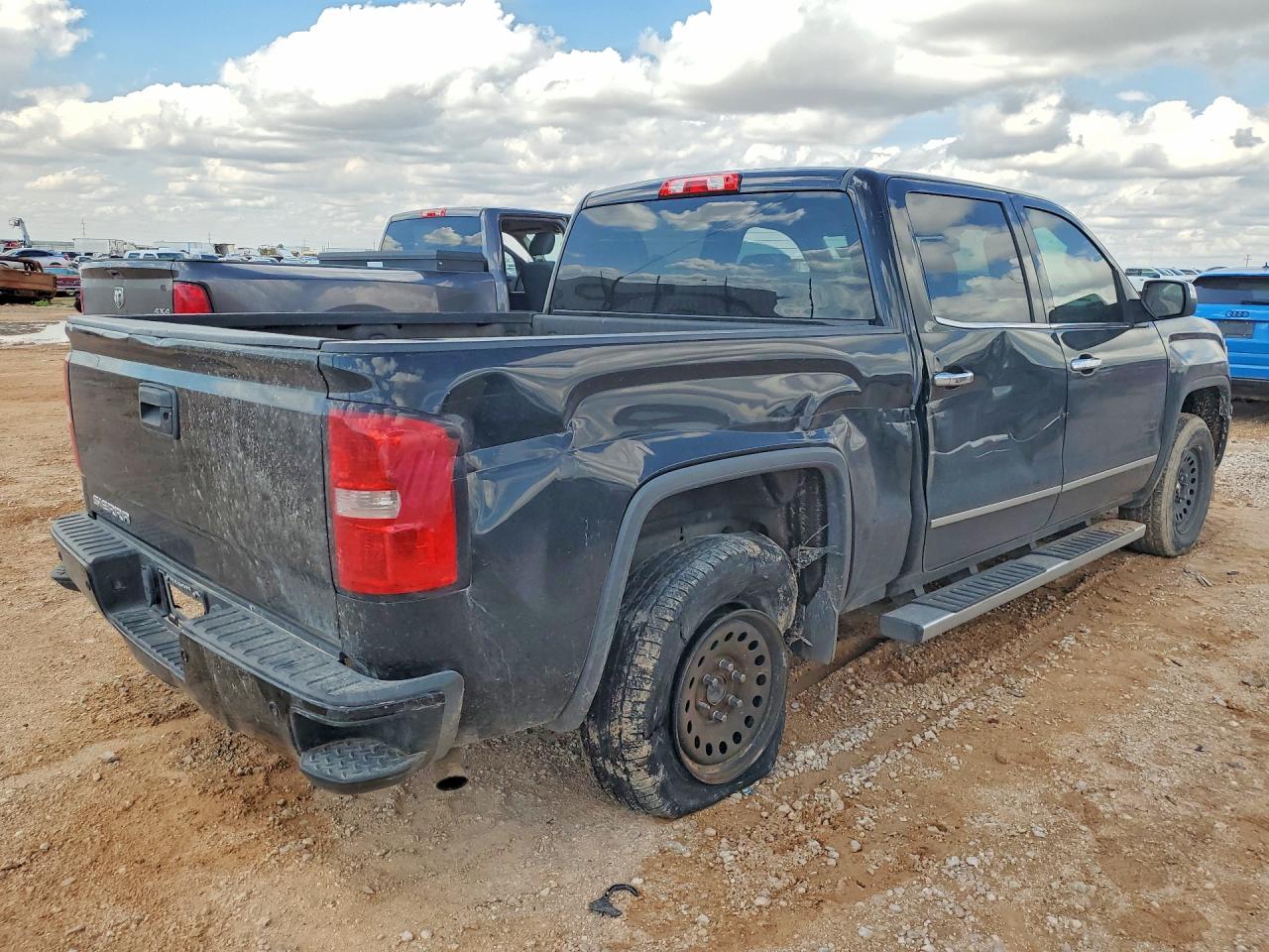 2014 Gmc Sierra K1500 Slt Black vin: 3GTU2VEC7EG440084