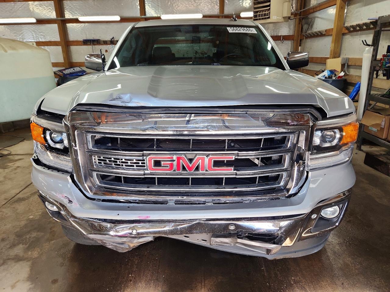 2014 Gmc Sierra K1500 Slt Silver vin: 3GTU2VEC7EG453840