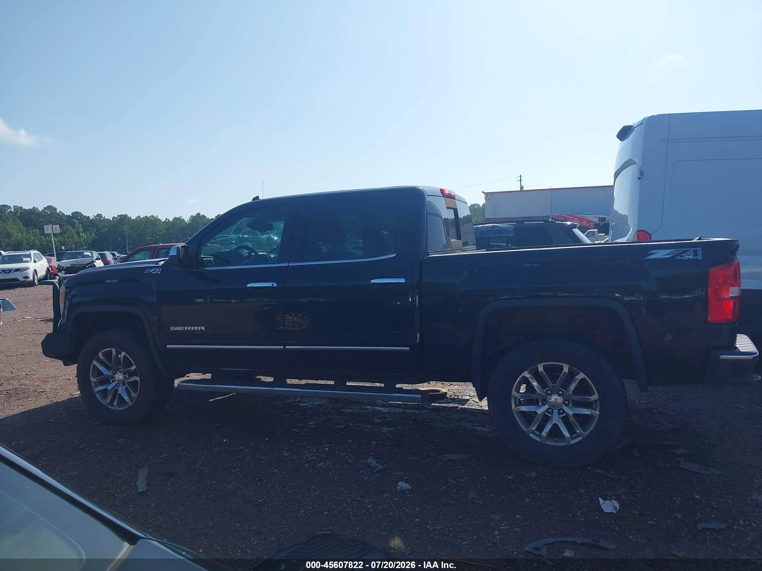 2014 Gmc Sierra 1500 Slt Black vin: 3GTU2VEC7EG555753