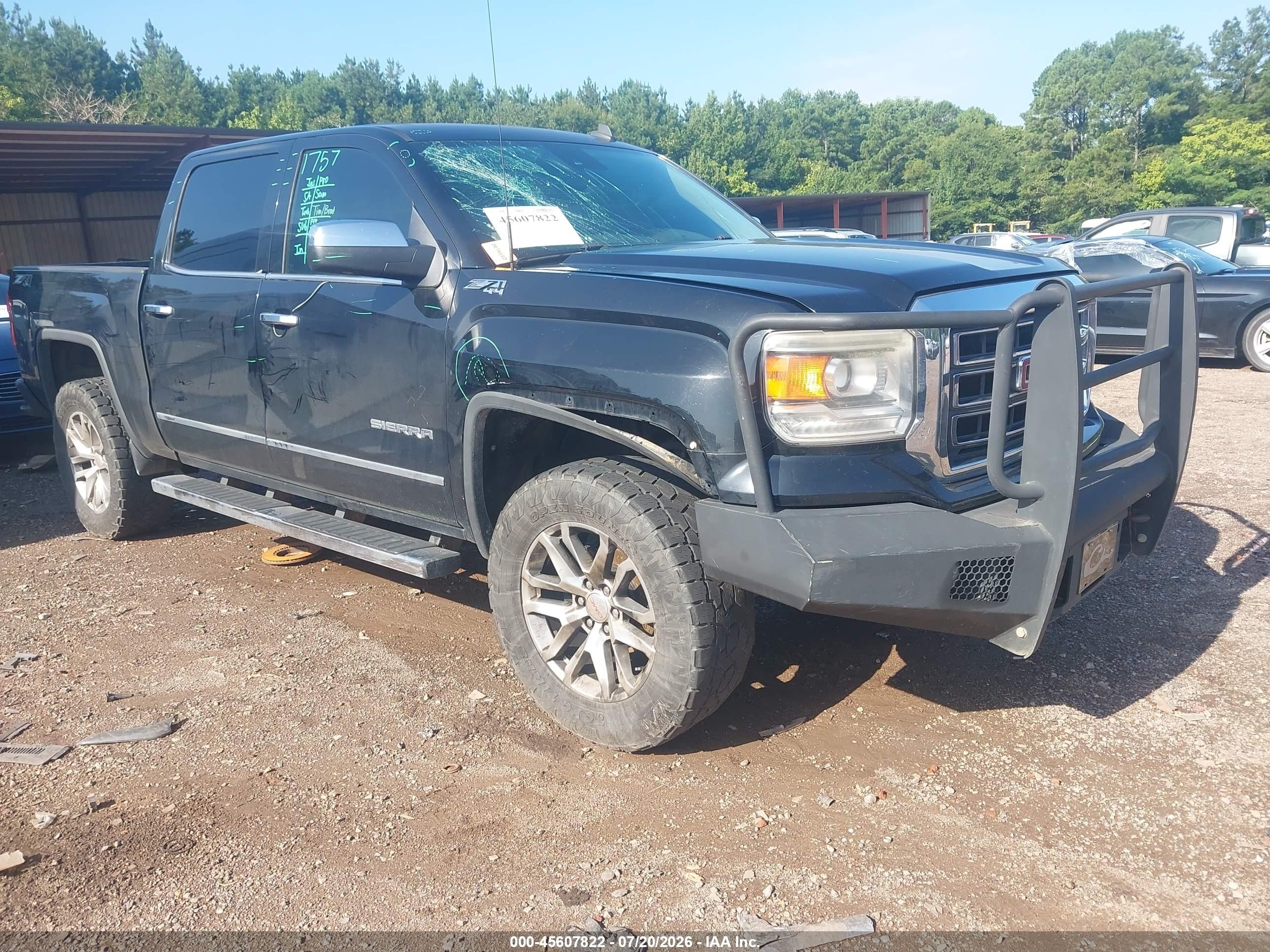 2014 Gmc Sierra 1500 Slt Black vin: 3GTU2VEC7EG555753