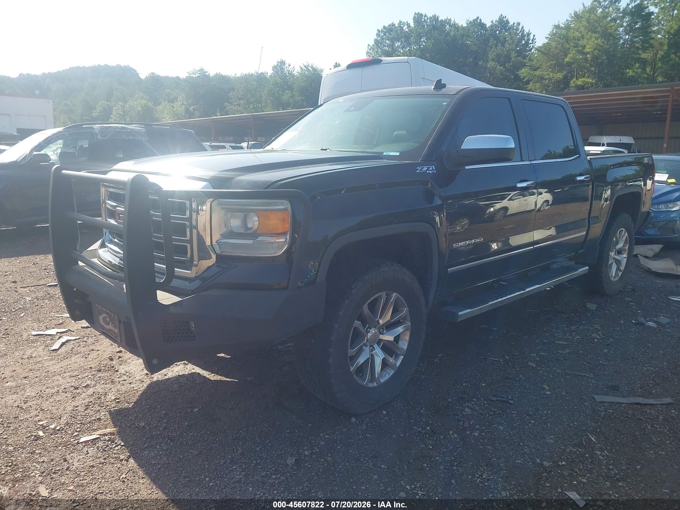 2014 Gmc Sierra 1500 Slt Black vin: 3GTU2VEC7EG555753