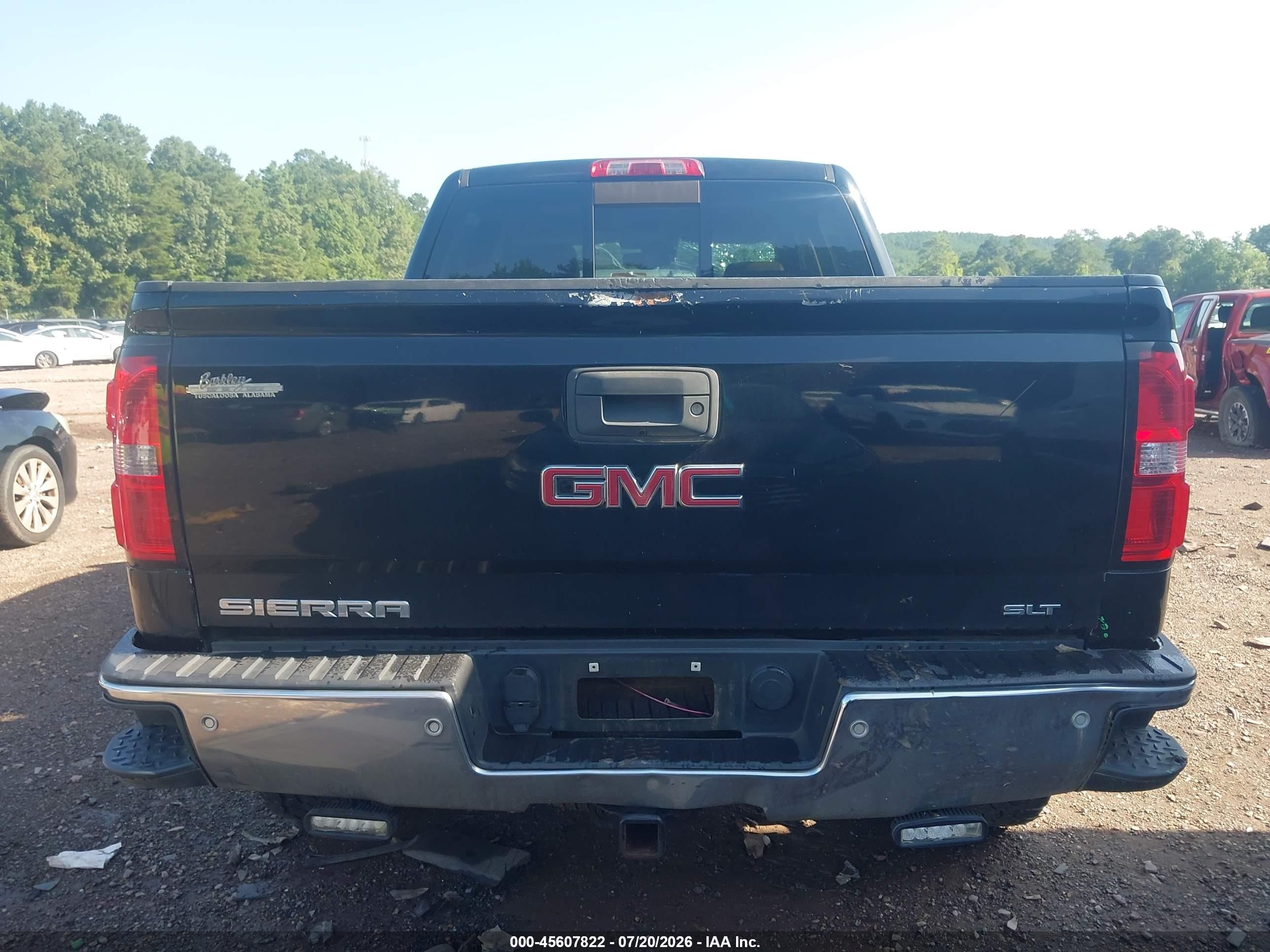 2014 Gmc Sierra 1500 Slt Black vin: 3GTU2VEC7EG555753