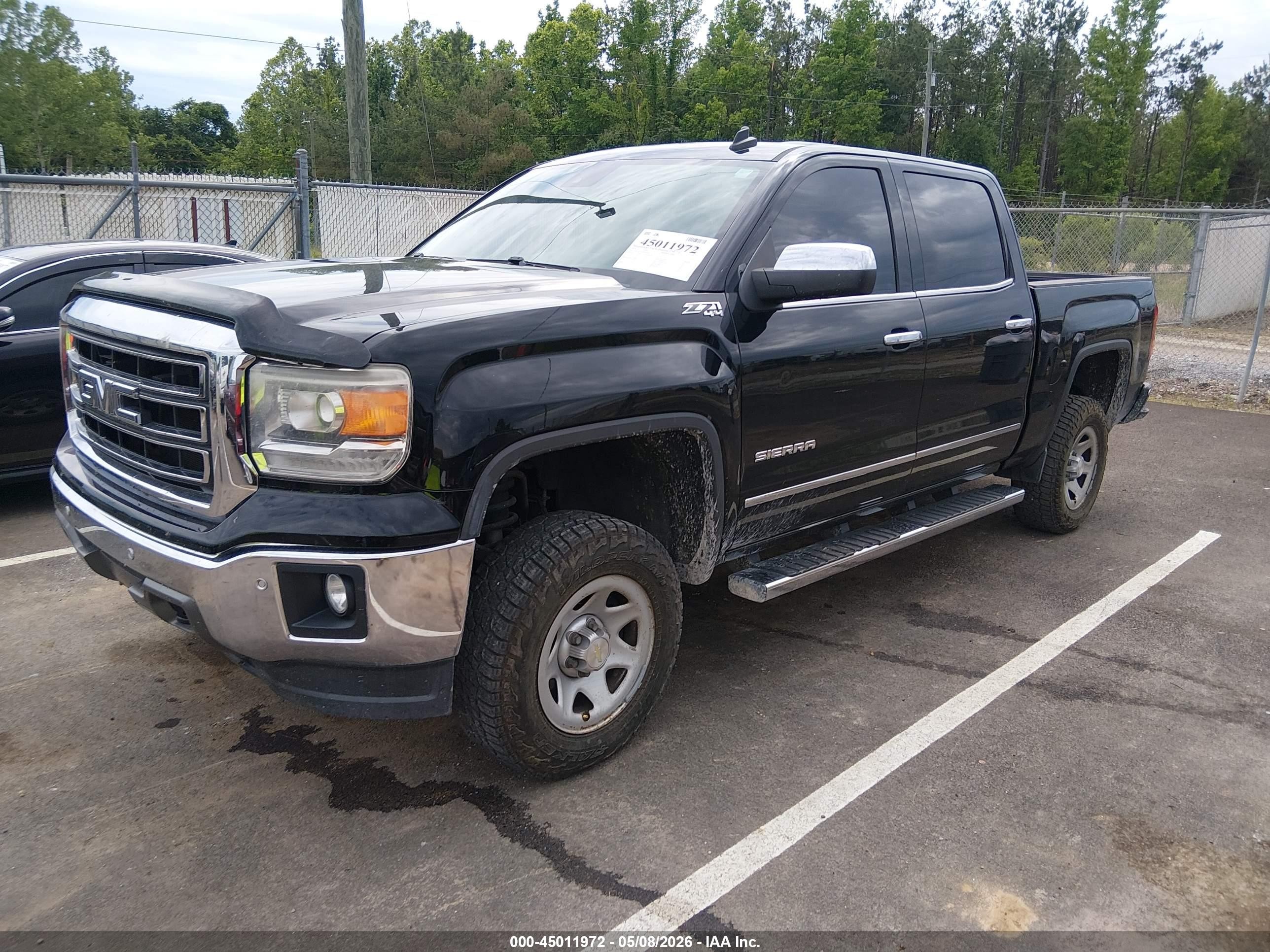 2014 Gmc Sierra 1500 Slt Черный vin: 3GTU2VEC7EG570303