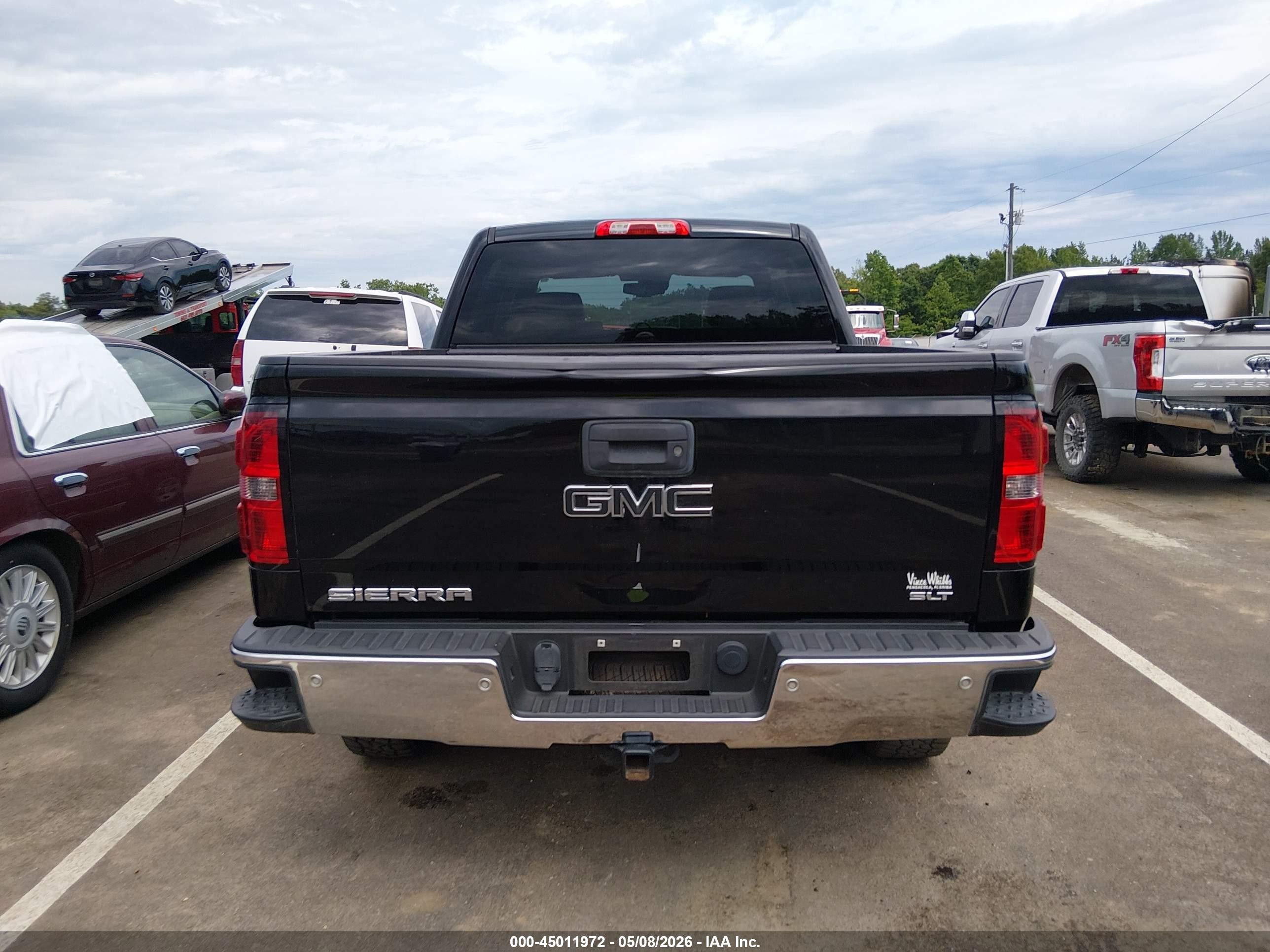 2014 Gmc Sierra 1500 Slt Черный vin: 3GTU2VEC7EG570303