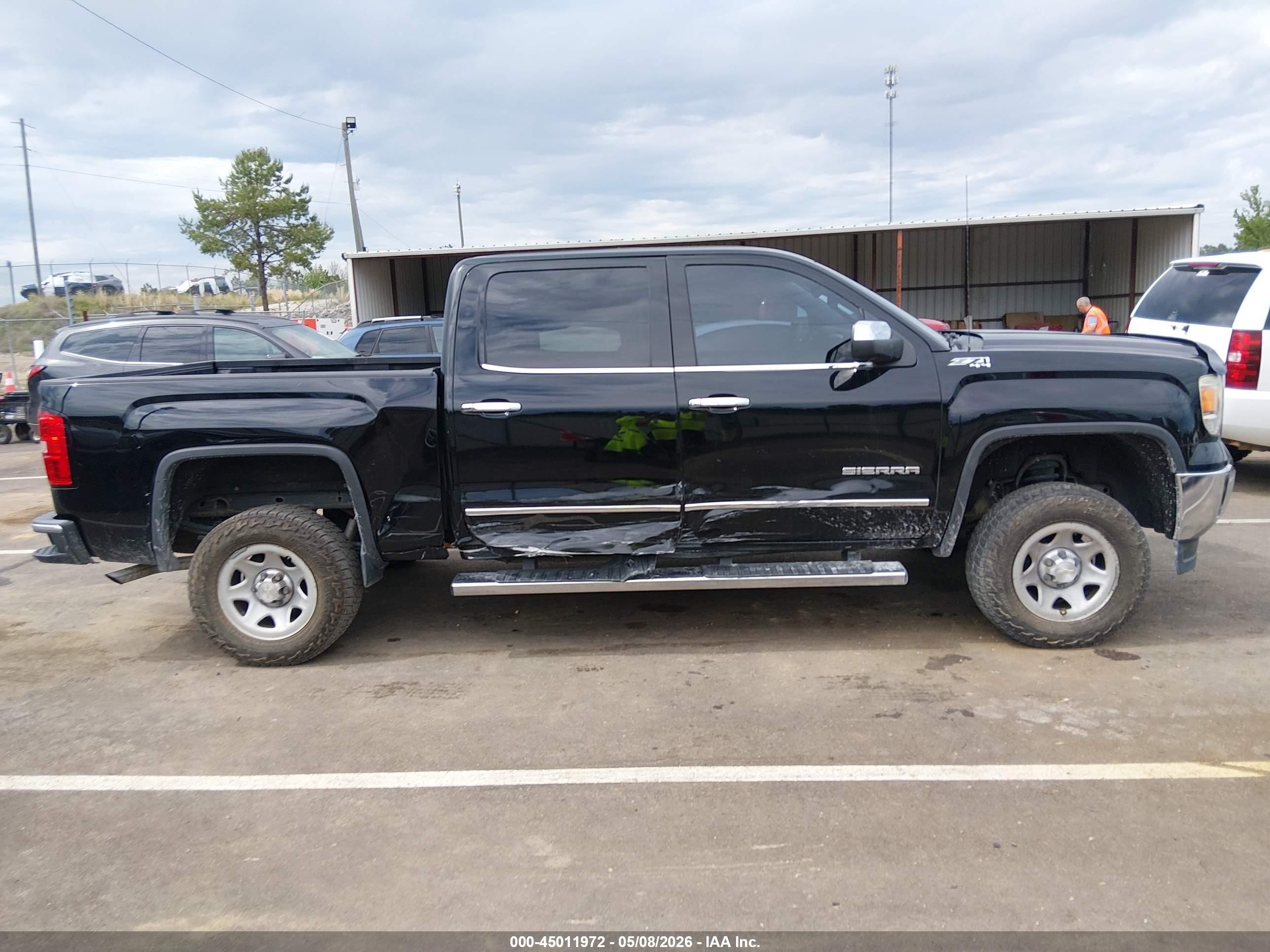 2014 Gmc Sierra 1500 Slt Черный vin: 3GTU2VEC7EG570303