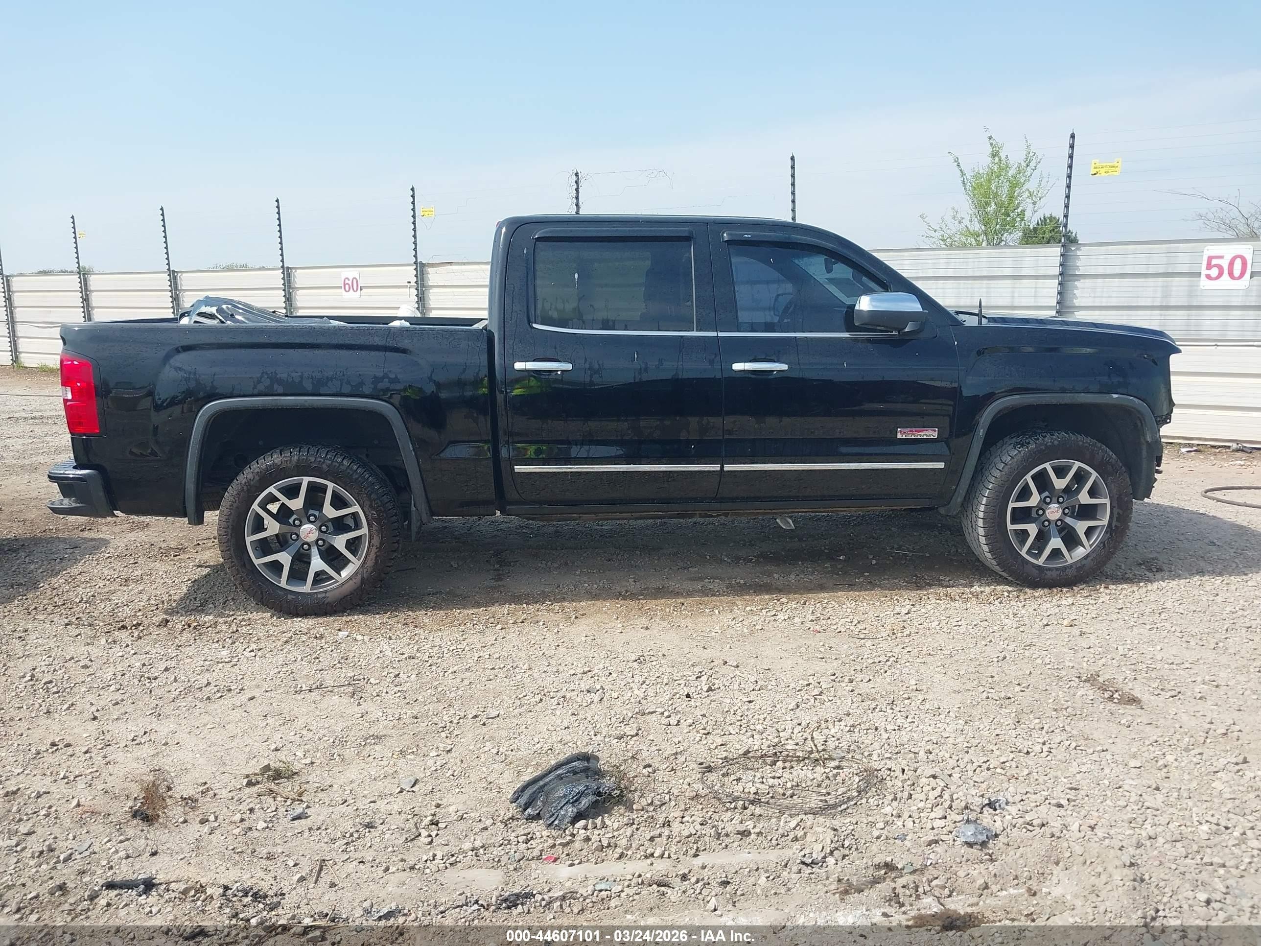 2015 Gmc Sierra 1500 Slt Black vin: 3GTU2VEC7FG123844