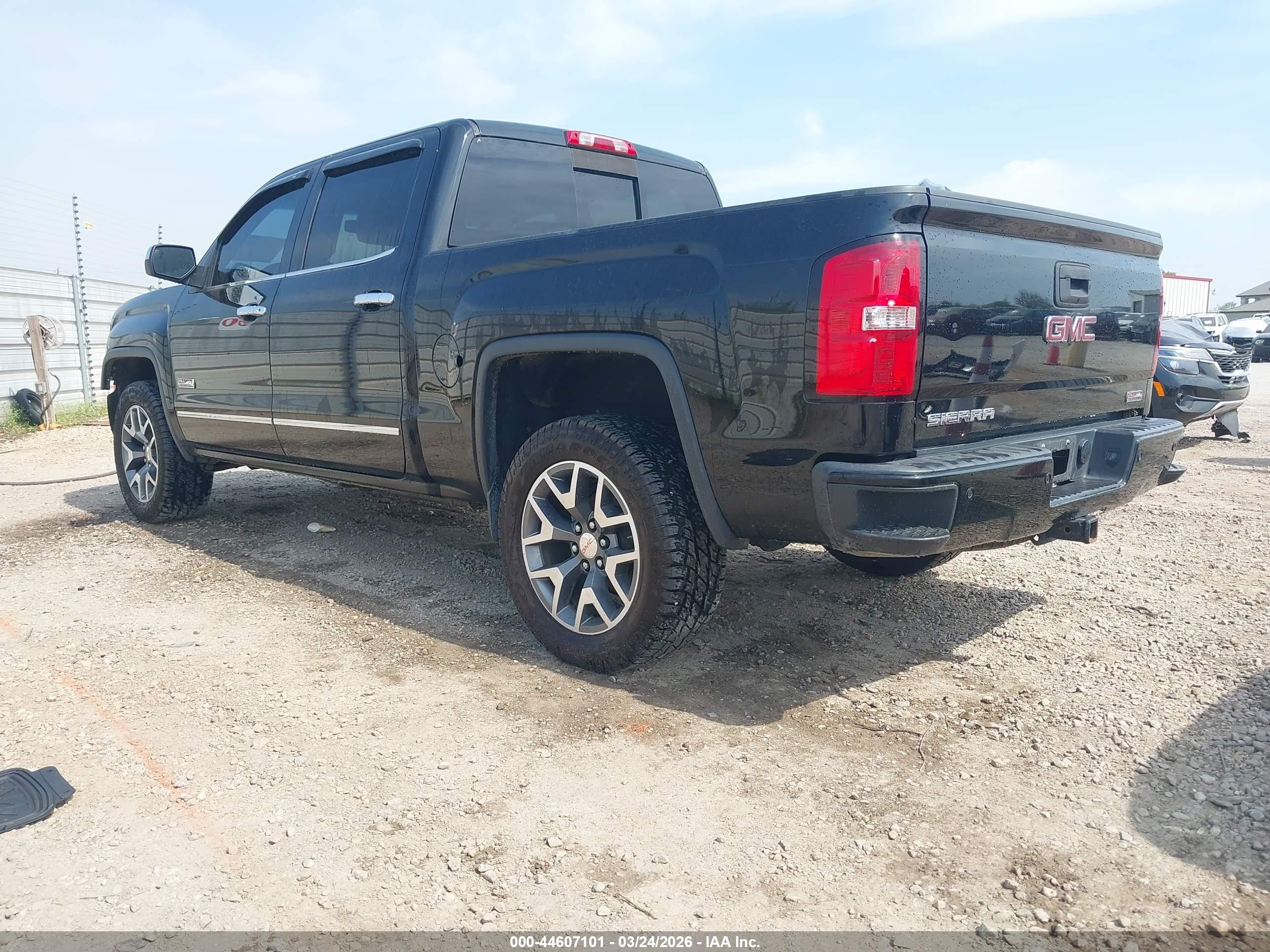 2015 Gmc Sierra 1500 Slt Black vin: 3GTU2VEC7FG123844