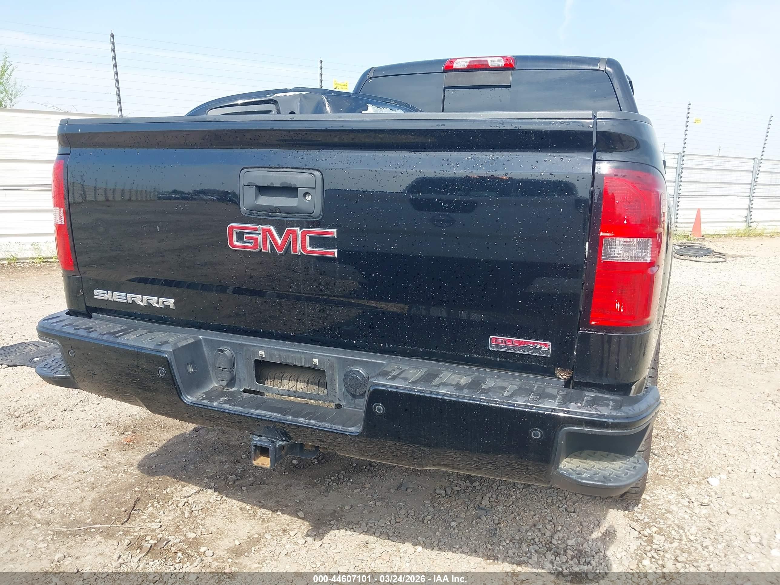 2015 Gmc Sierra 1500 Slt Black vin: 3GTU2VEC7FG123844