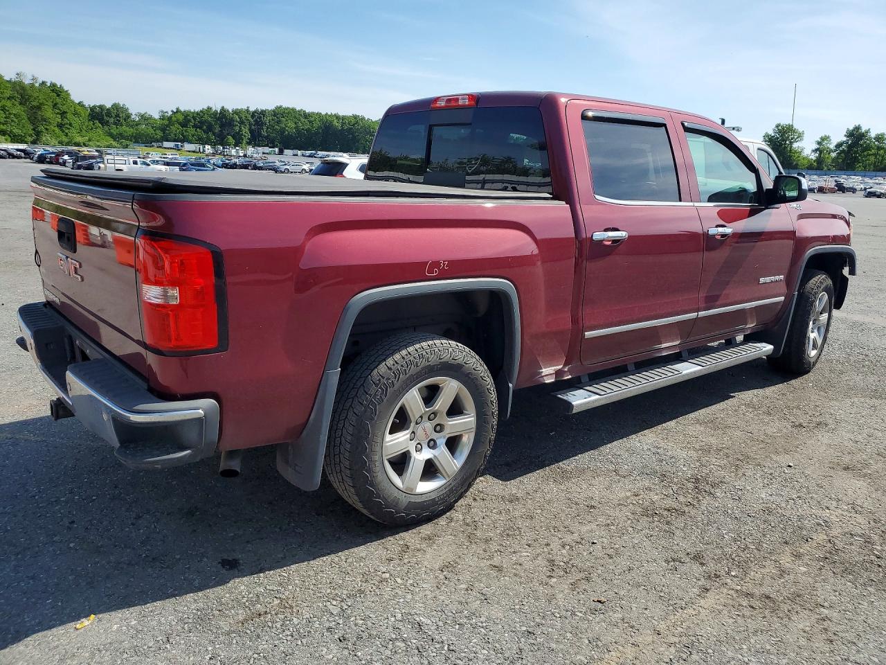 2015 Gmc Sierra K1500 Slt Red vin: 3GTU2VEC7FG182229