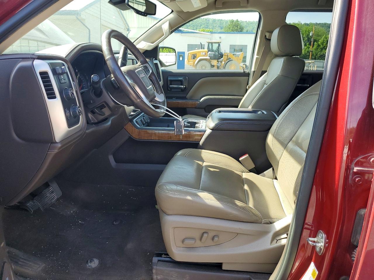 2015 Gmc Sierra K1500 Slt Red vin: 3GTU2VEC7FG182229