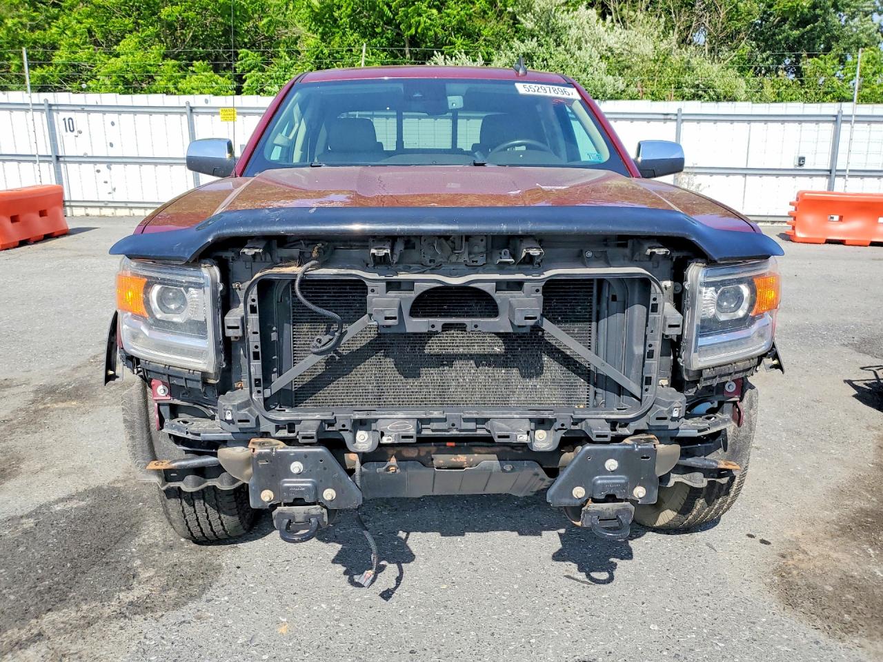 2015 Gmc Sierra K1500 Slt Red vin: 3GTU2VEC7FG182229