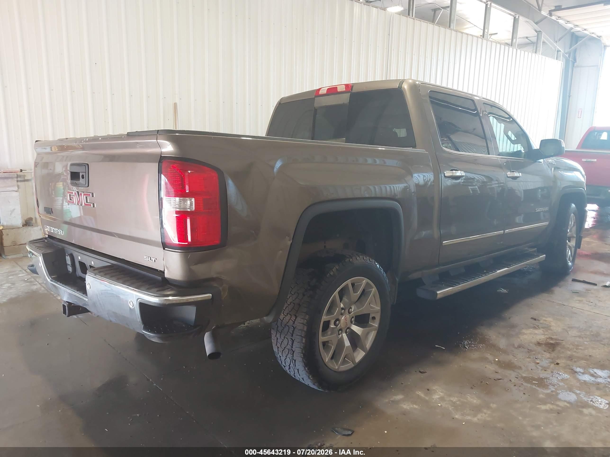 2015 Gmc Sierra 1500 Slt Коричневый vin: 3GTU2VEC7FG238380