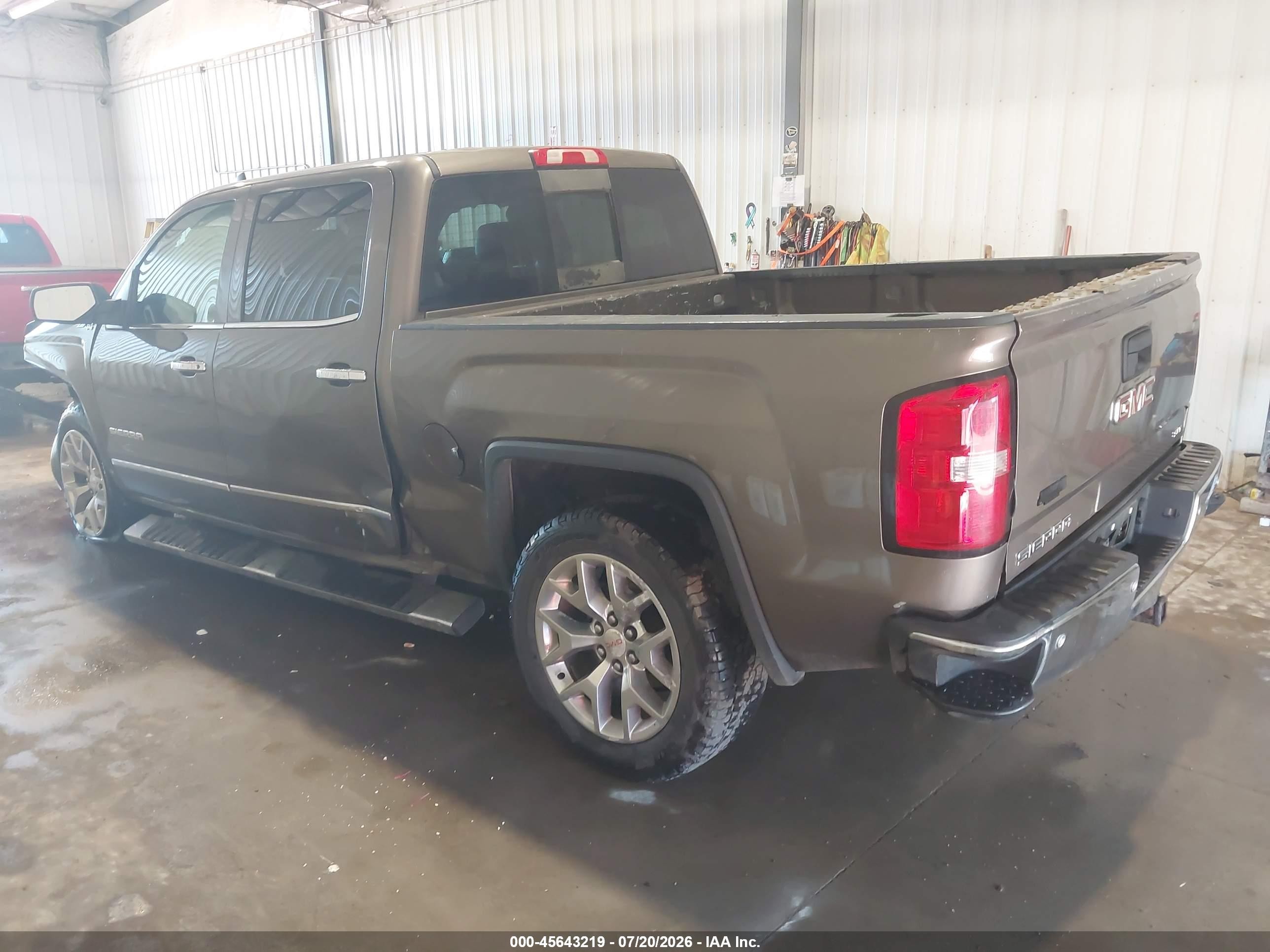 2015 Gmc Sierra 1500 Slt Коричневый vin: 3GTU2VEC7FG238380
