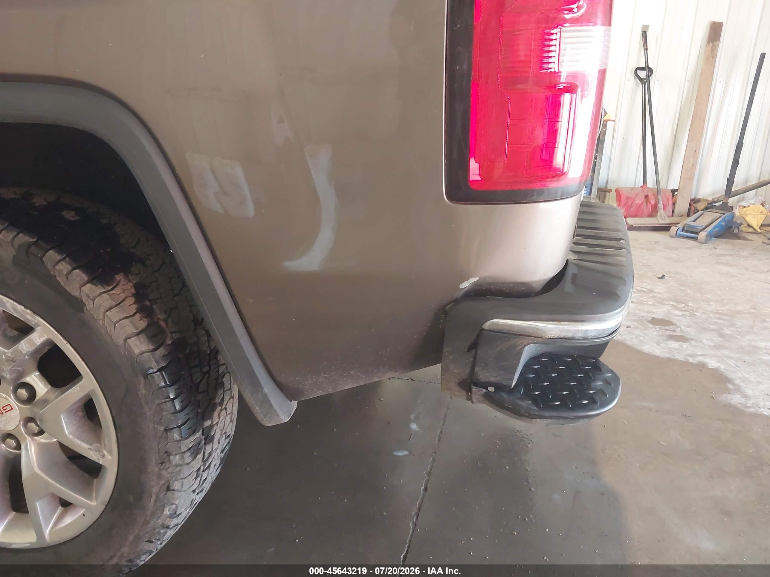 2015 Gmc Sierra 1500 Slt Коричневый vin: 3GTU2VEC7FG238380