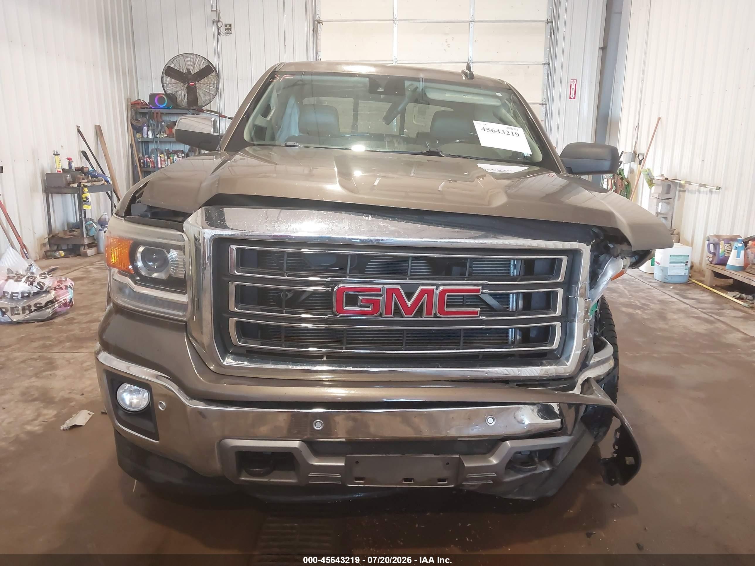 2015 Gmc Sierra 1500 Slt Коричневый vin: 3GTU2VEC7FG238380