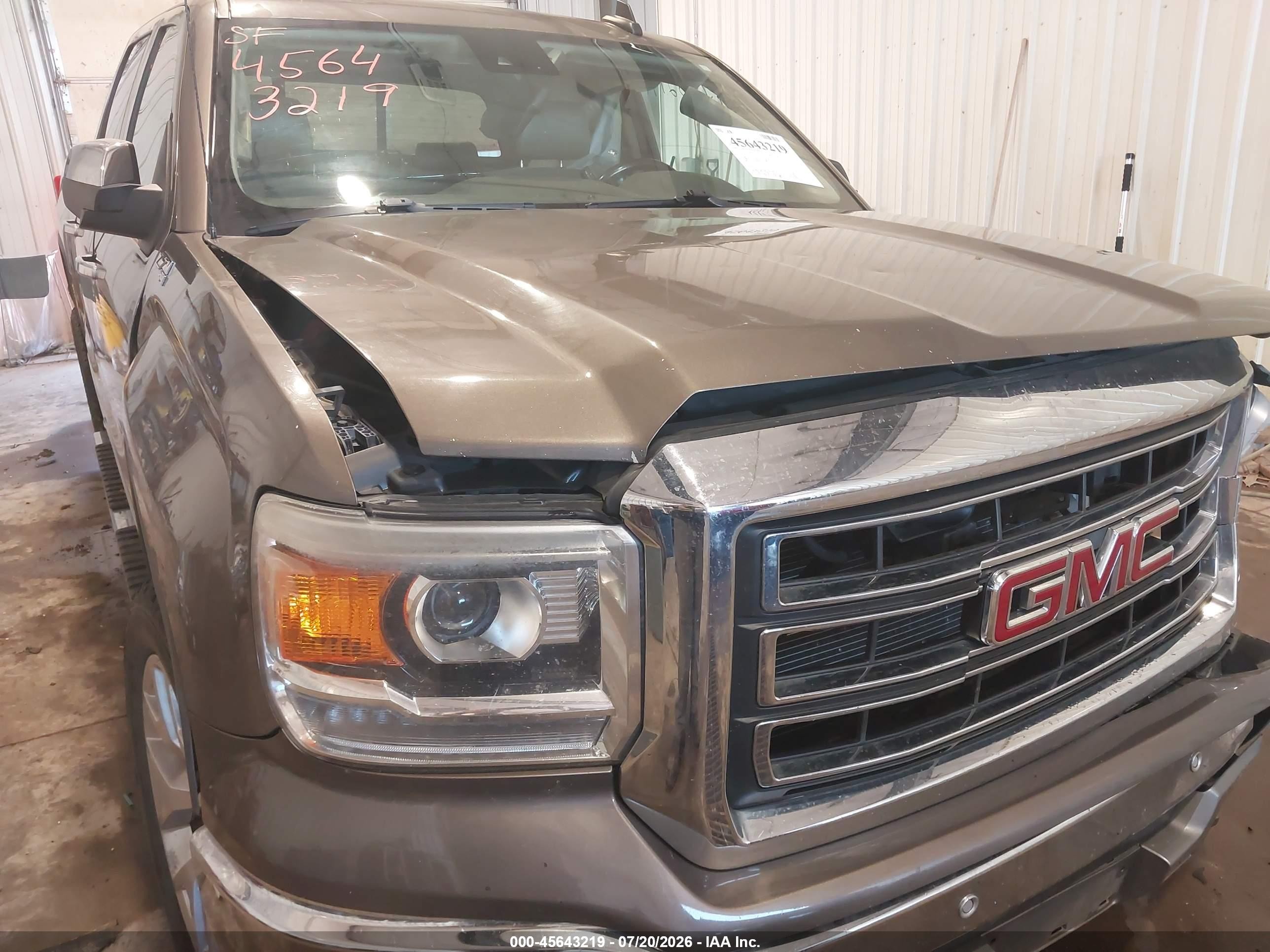 2015 Gmc Sierra 1500 Slt Коричневый vin: 3GTU2VEC7FG238380