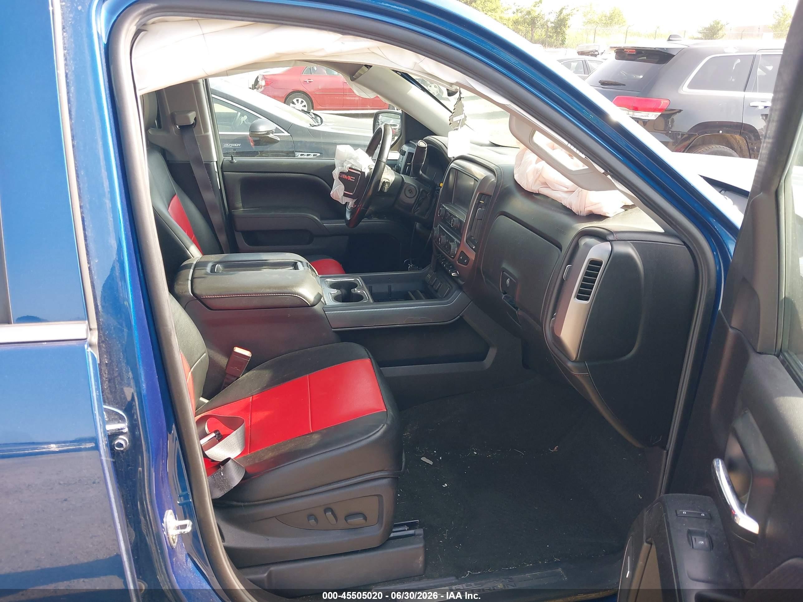 2015 Gmc Sierra 1500 Slt Blue vin: 3GTU2VEC7FG270598